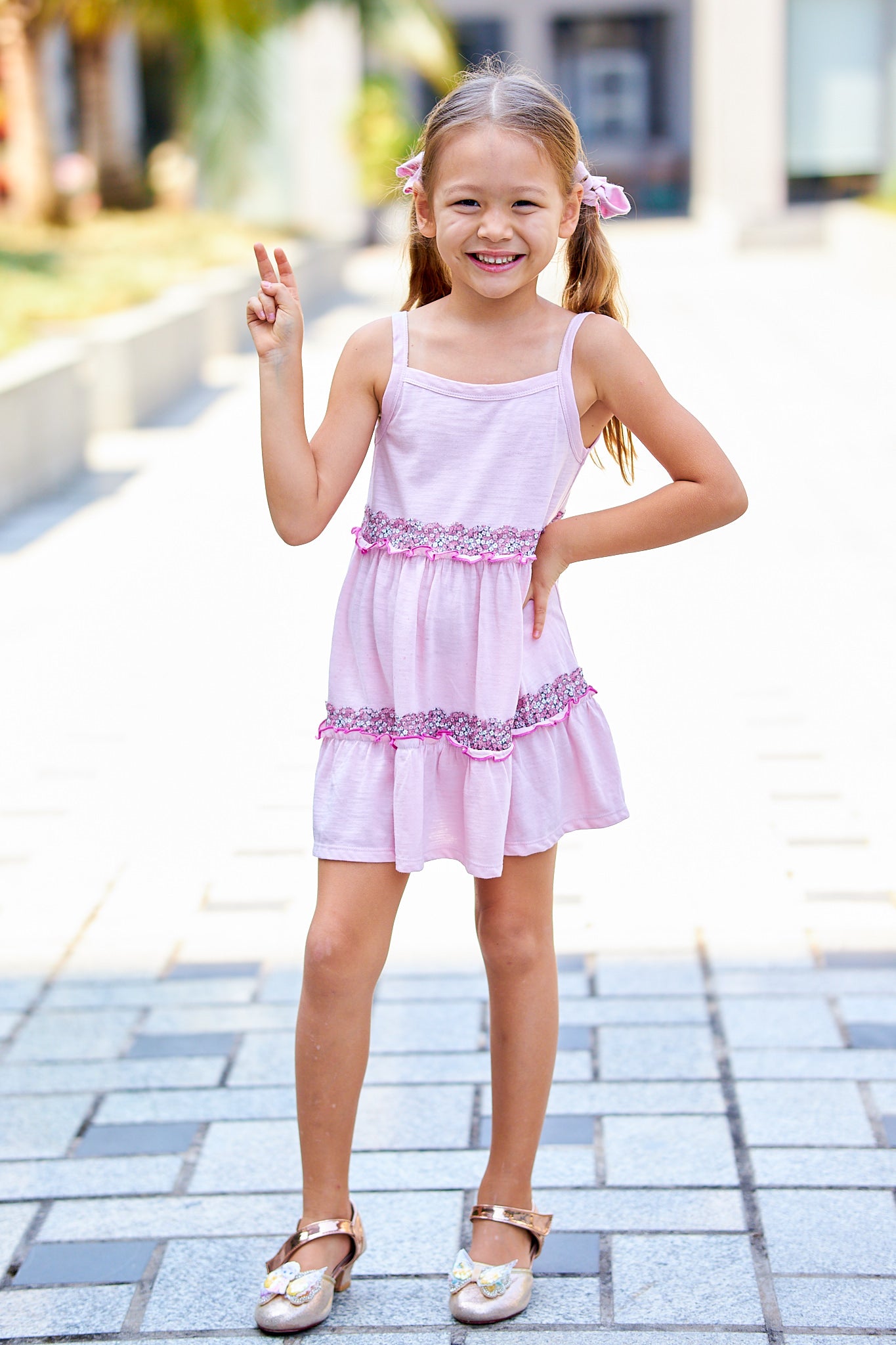 Kids Tank Tiered Dress