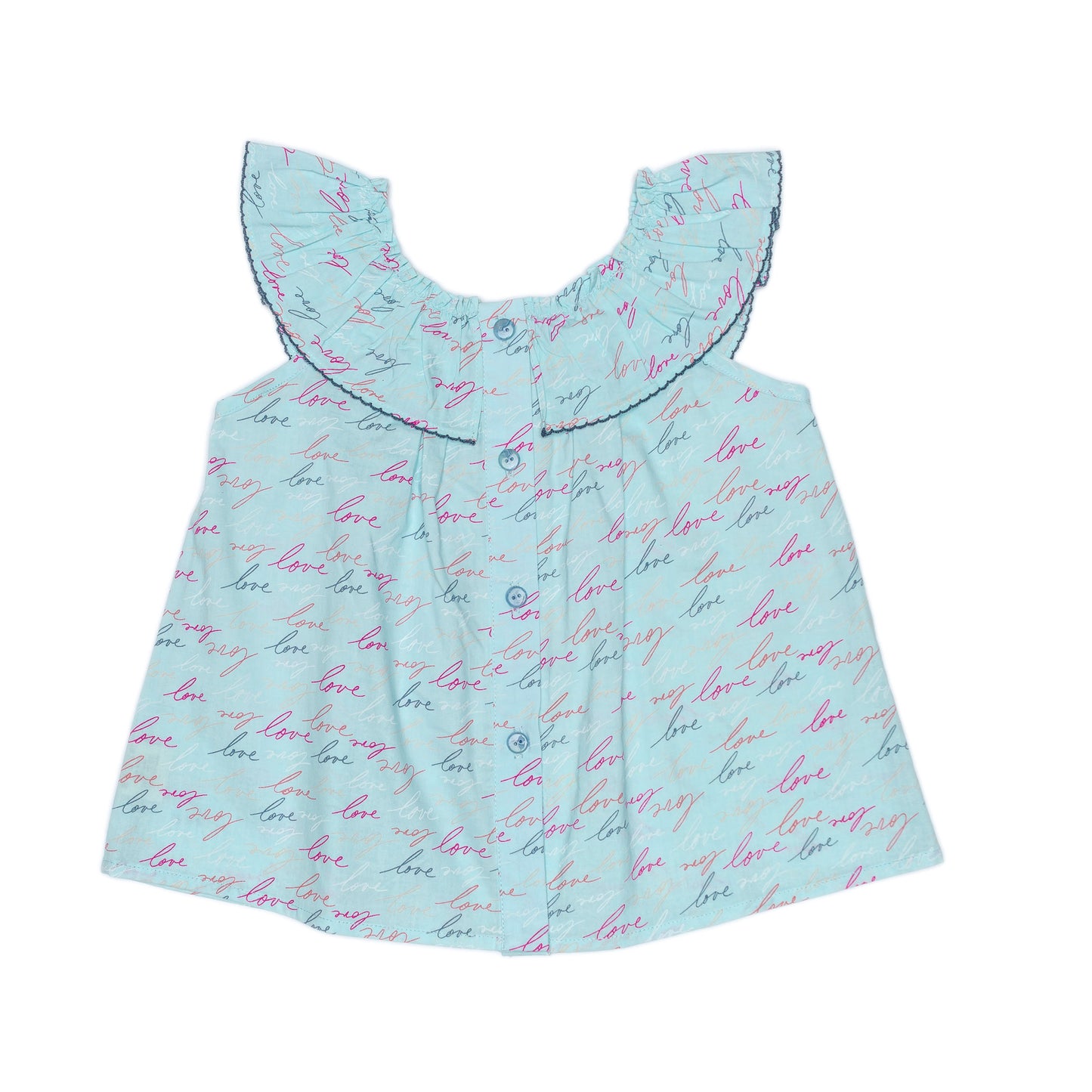 Kids Ruffle Collar Top