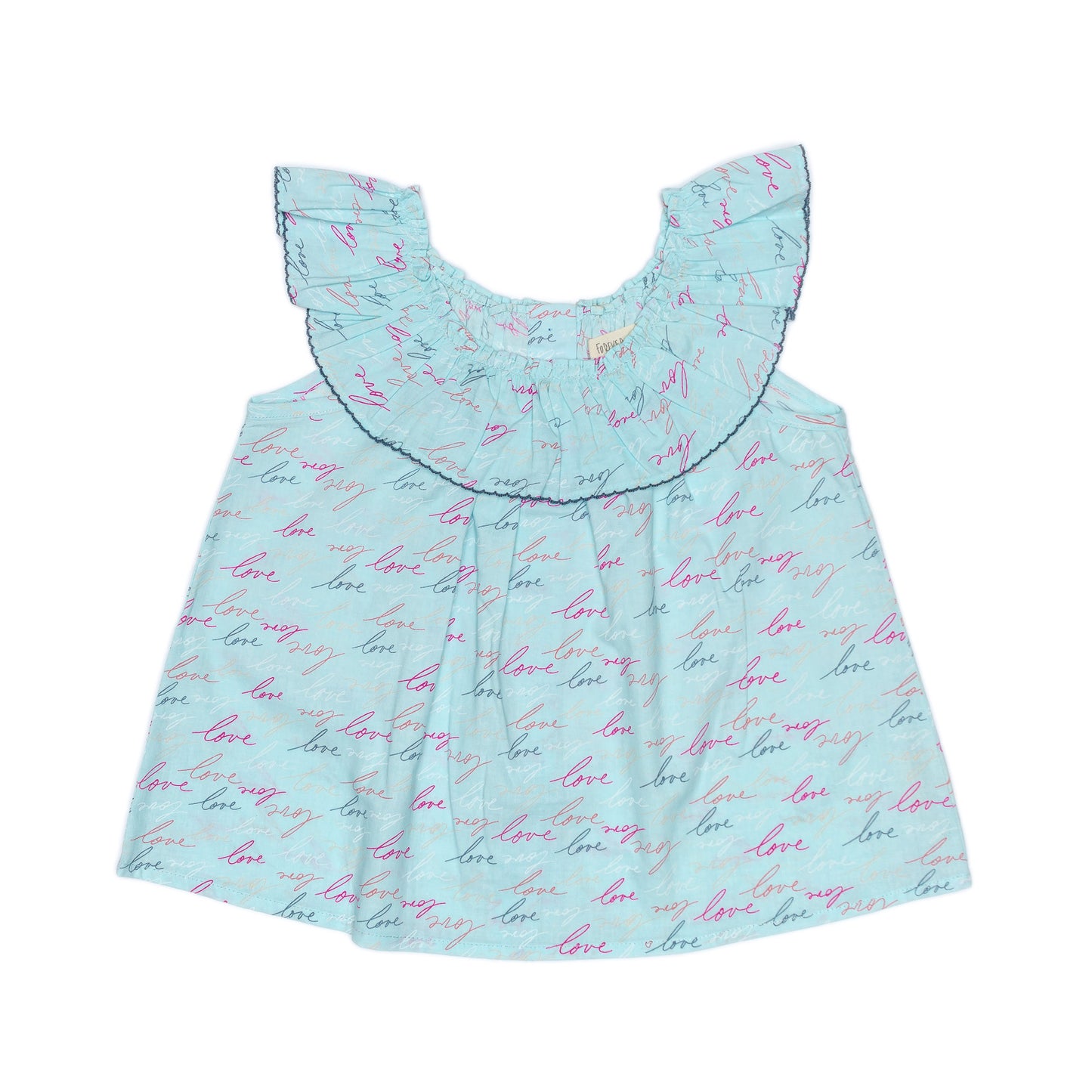 Kids Ruffle Collar Top