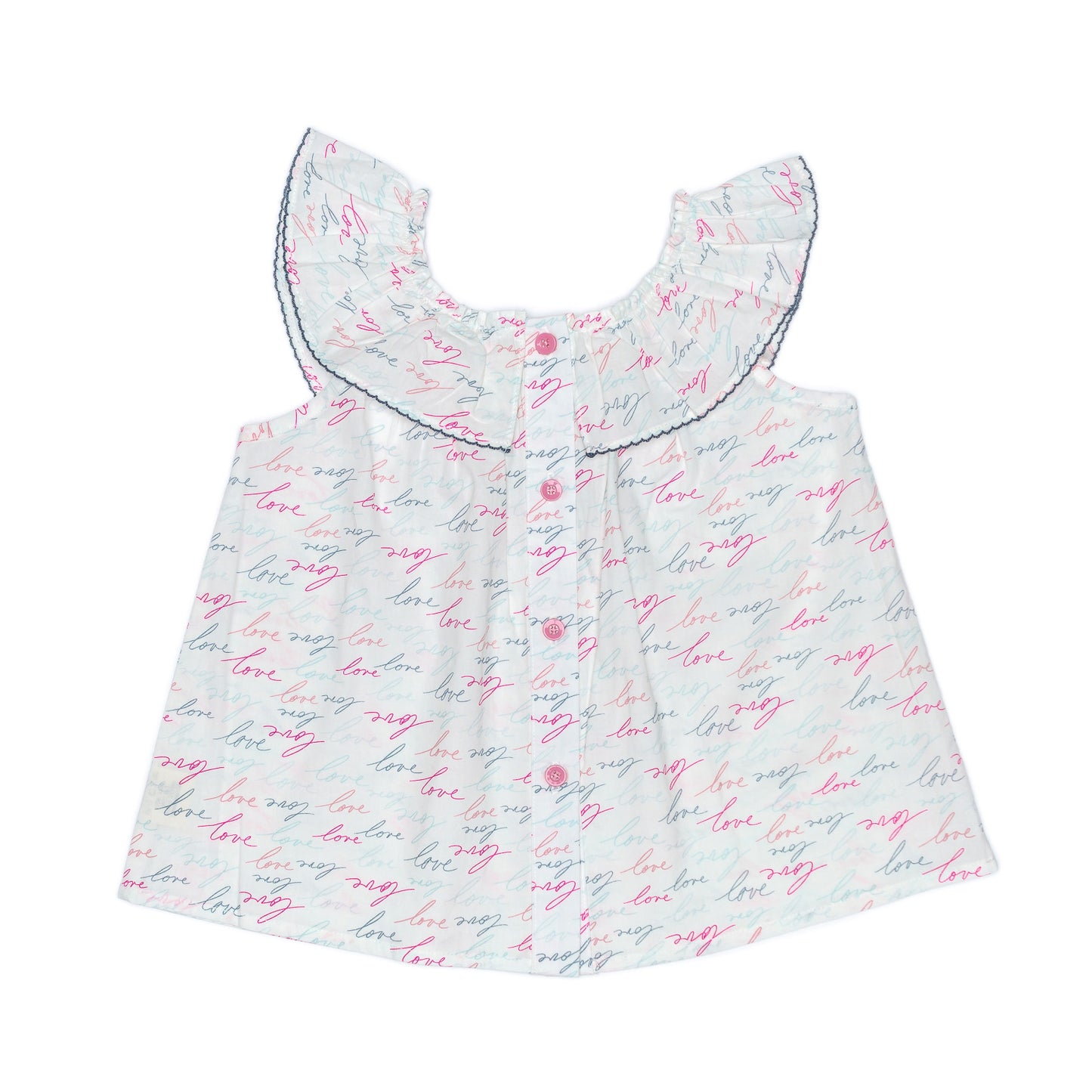 Kids Ruffle Collar Top
