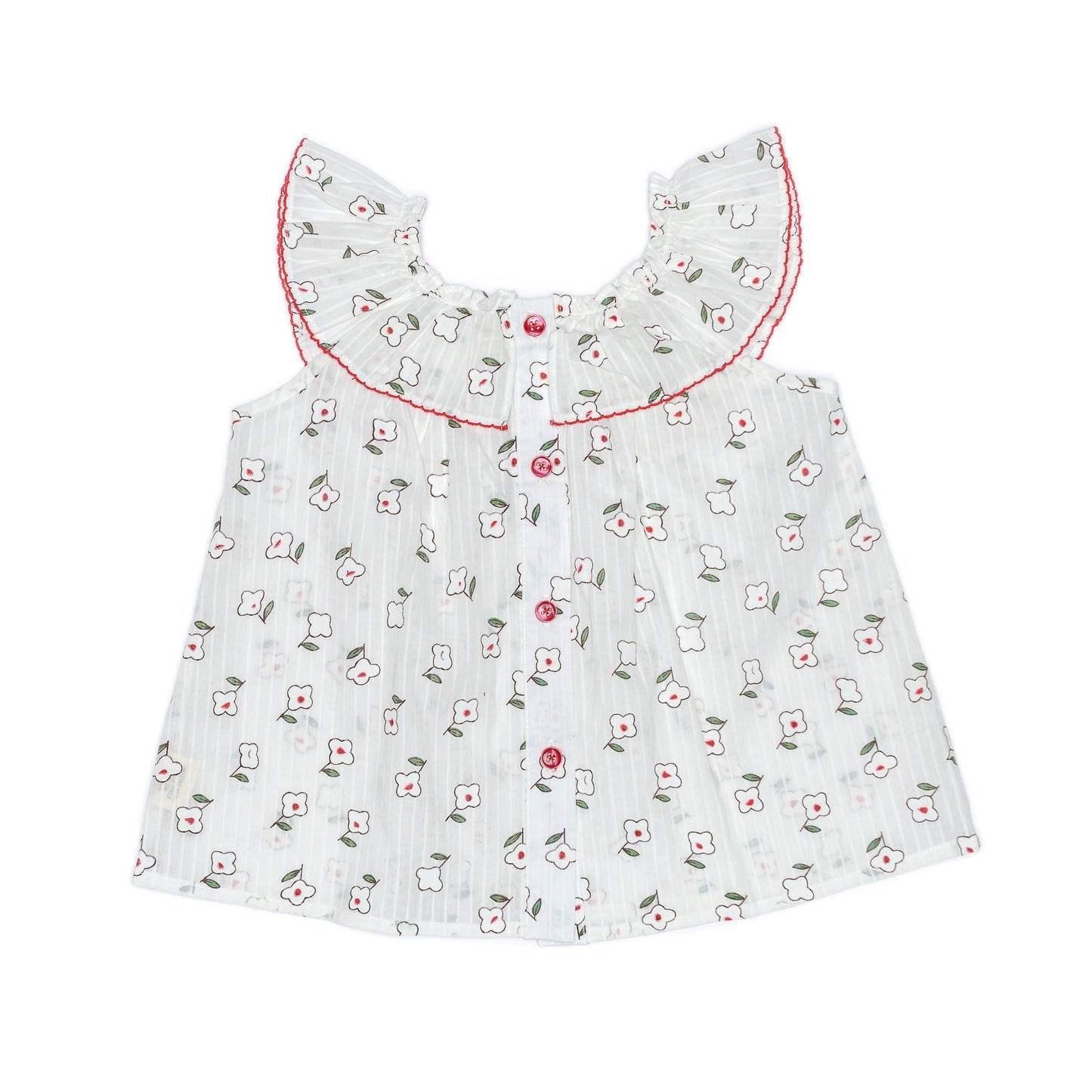 Kids Ruffle Collar Top