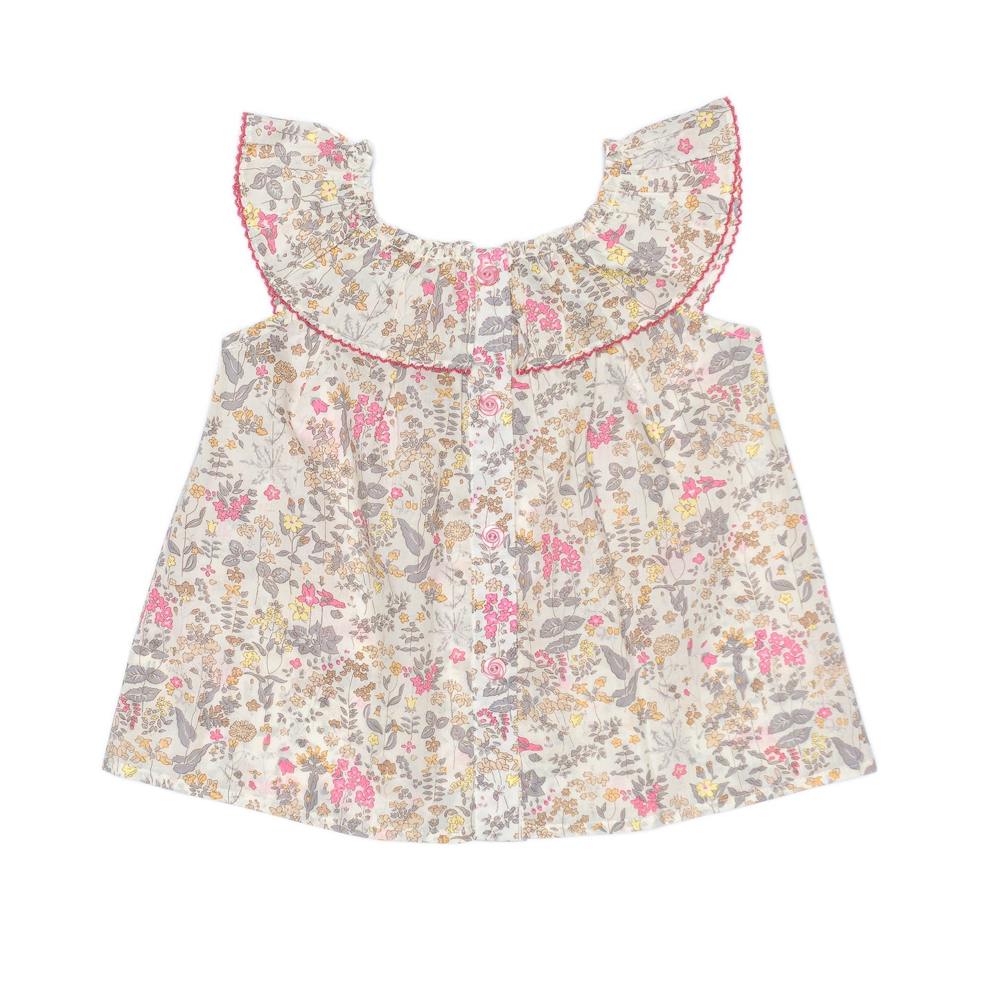 Kids Ruffle Collar Top