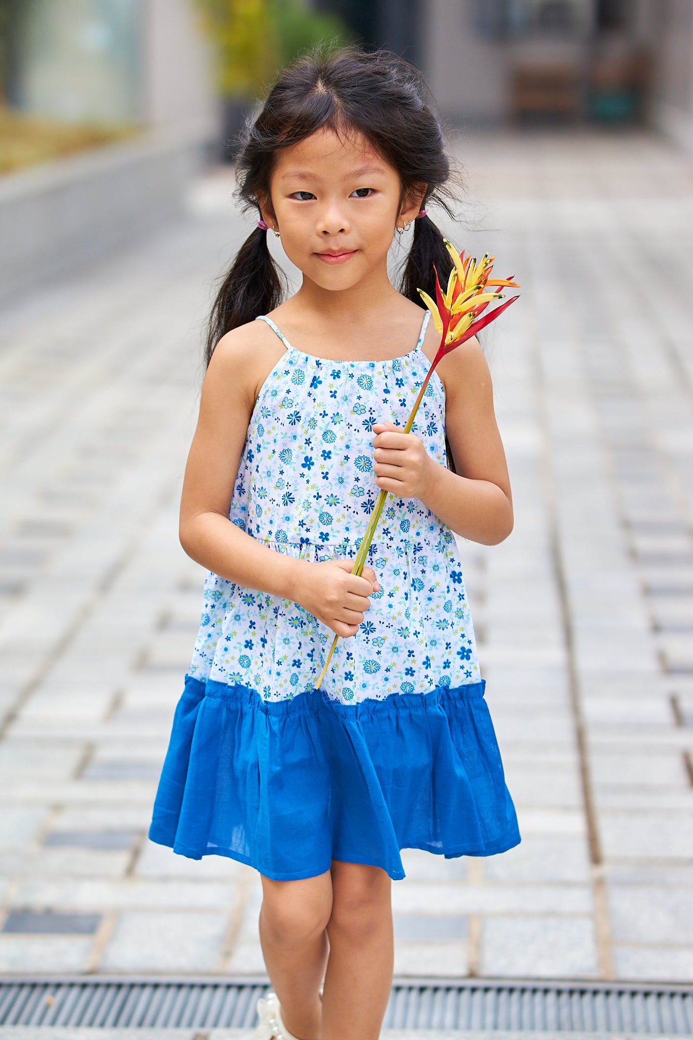 Kids Apron String Bow Dress
