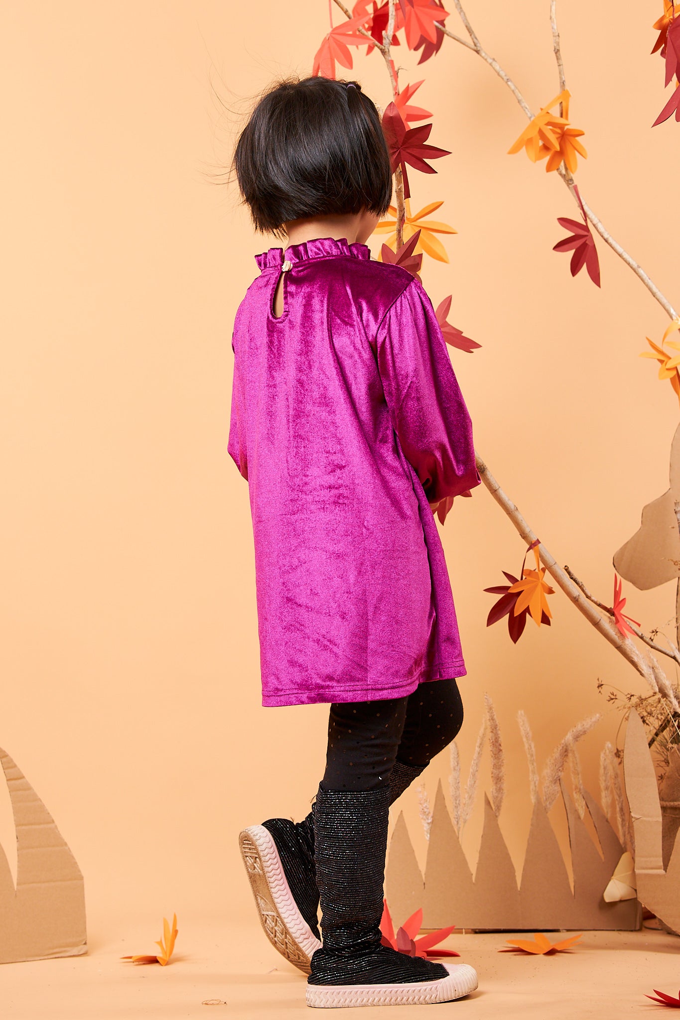 Kids Puff Sleeves Dress