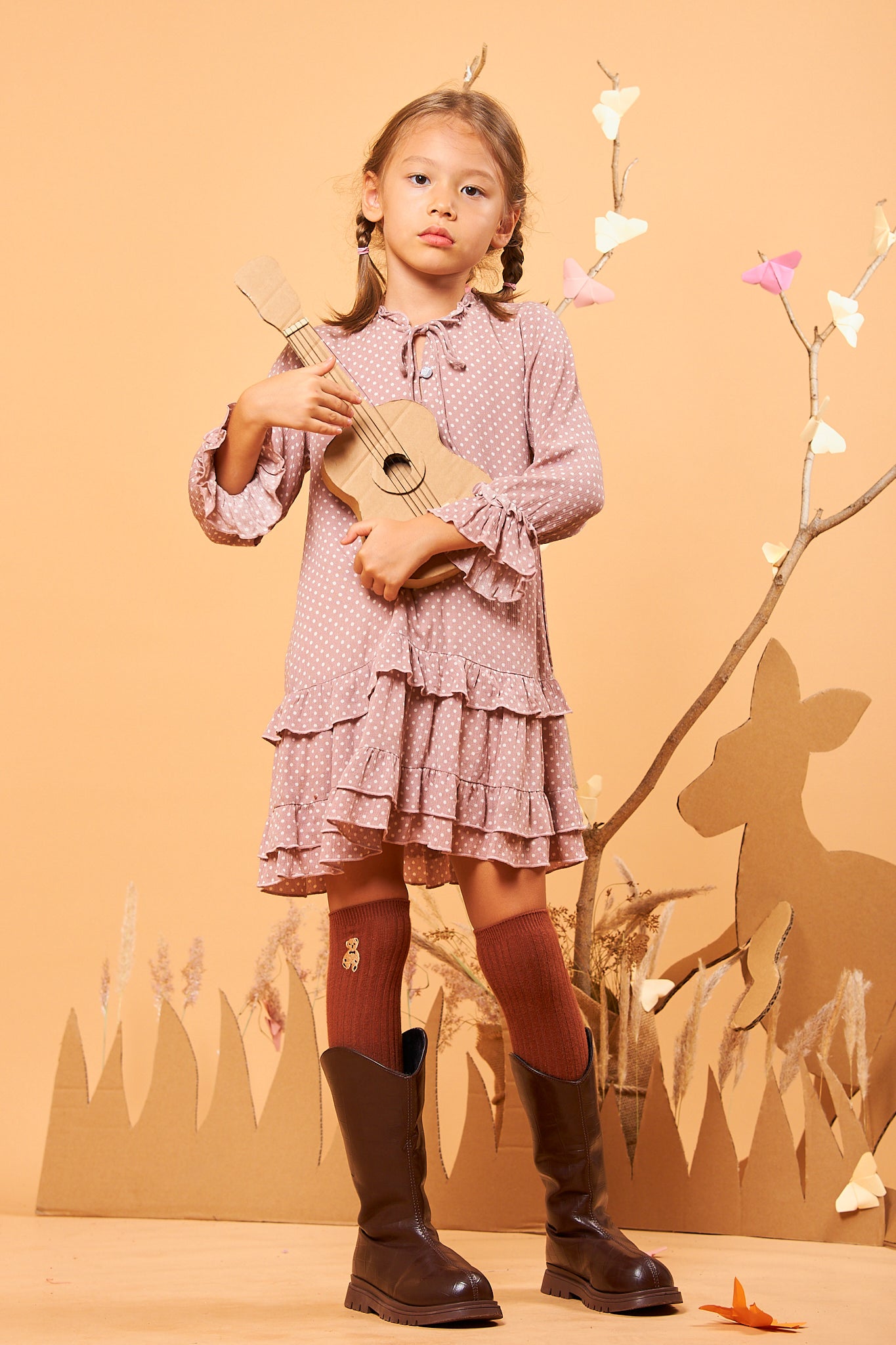 Kids Ruffle Shift Dress