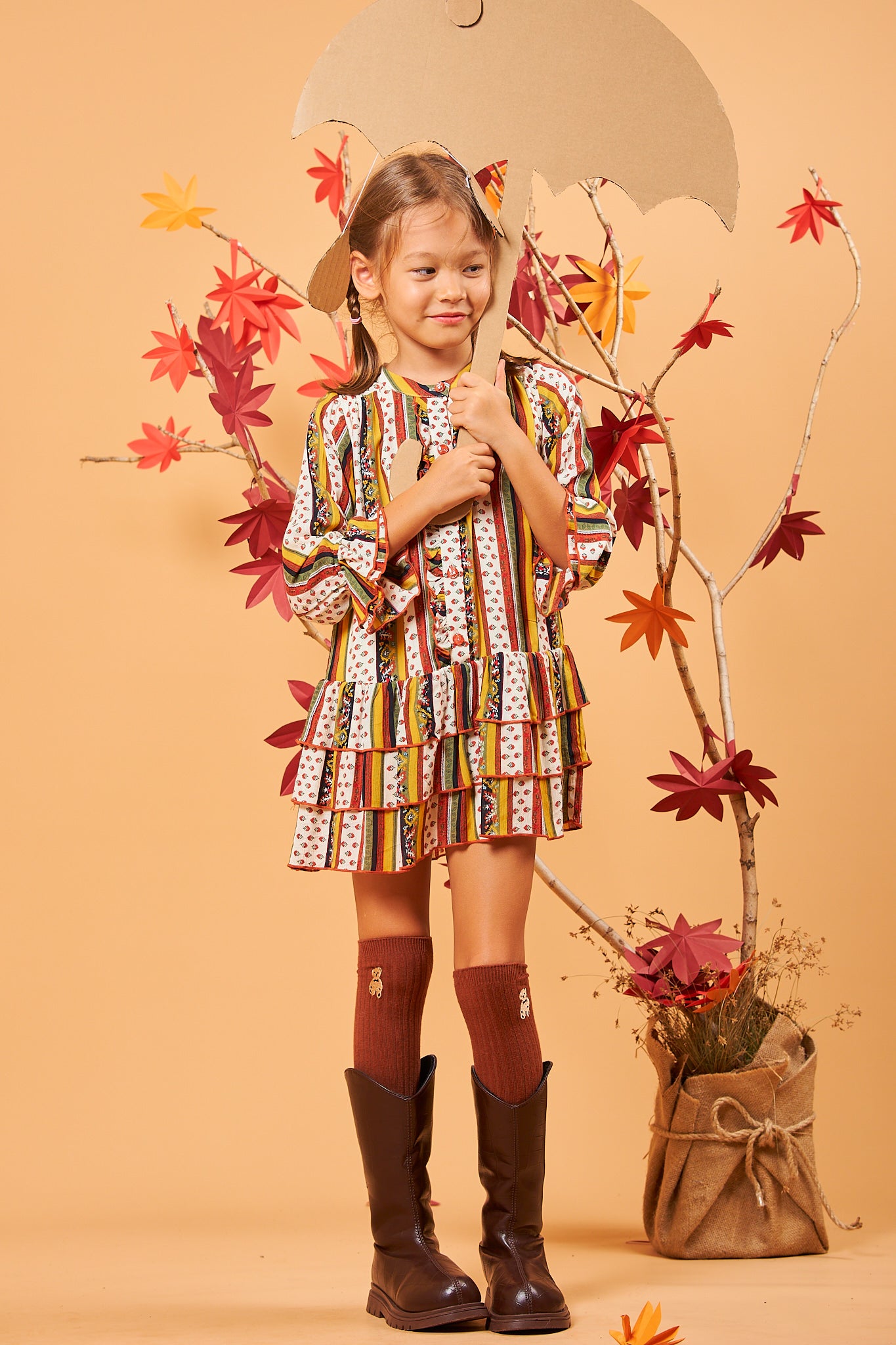 Kids Ruffle Shift Dress