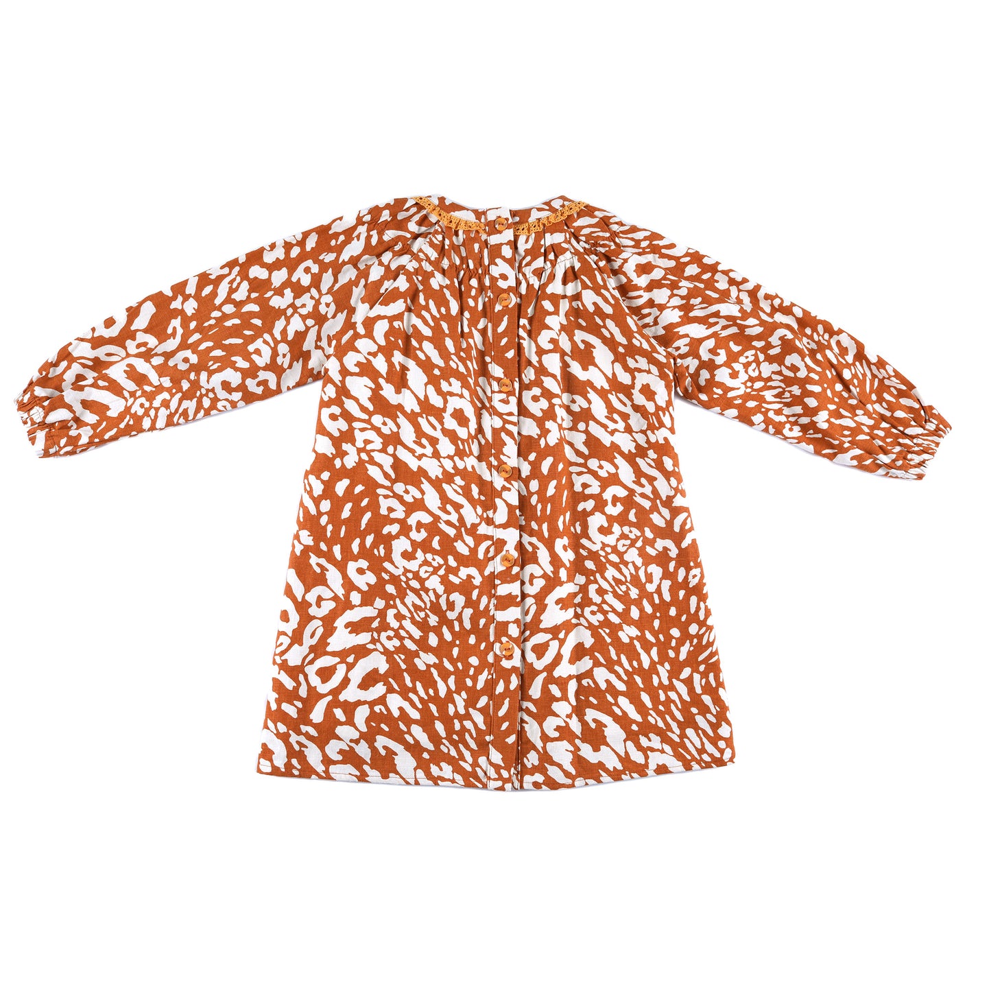 Kids Shirring Collar Dress