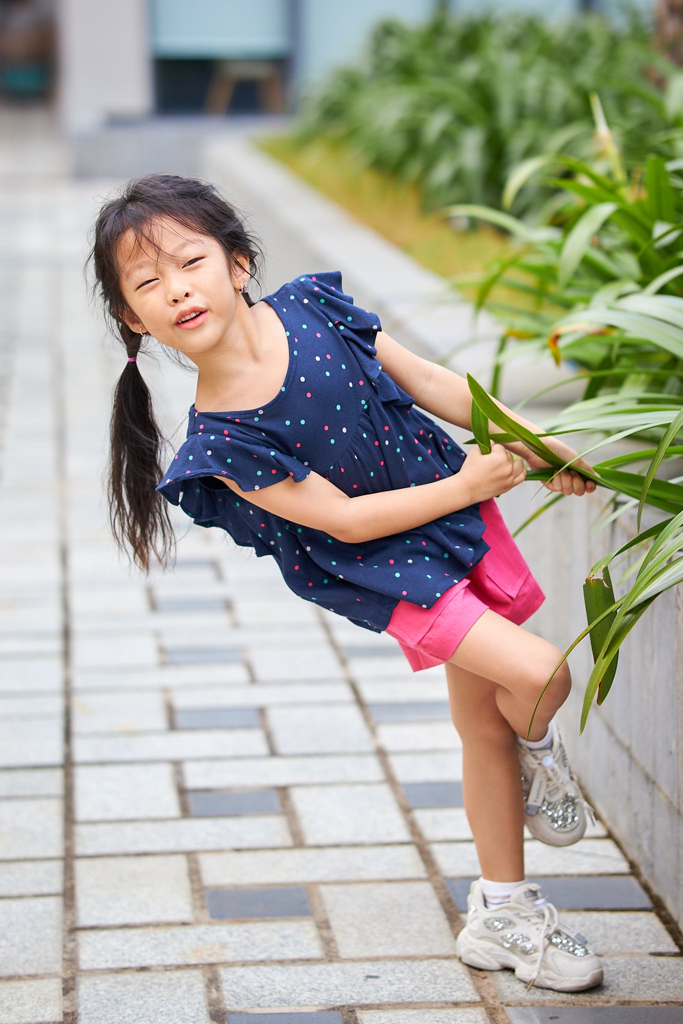 Kids Flutter Sleeves Crop Top