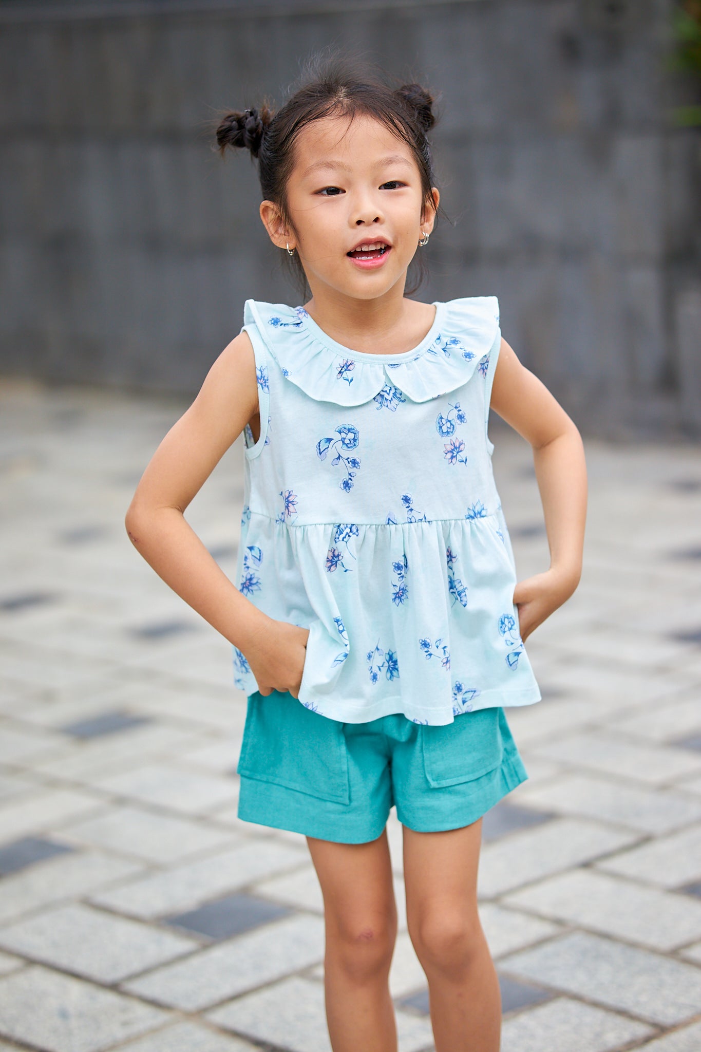 Kids Peter Pan Collar Top