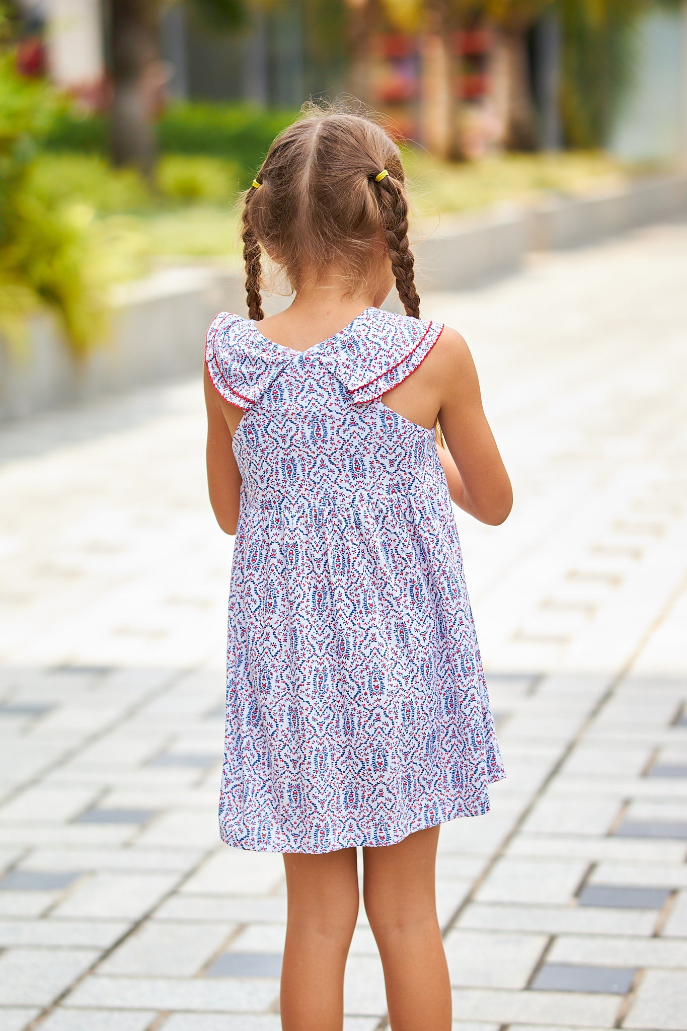 Kids Picot with Tassle Dress