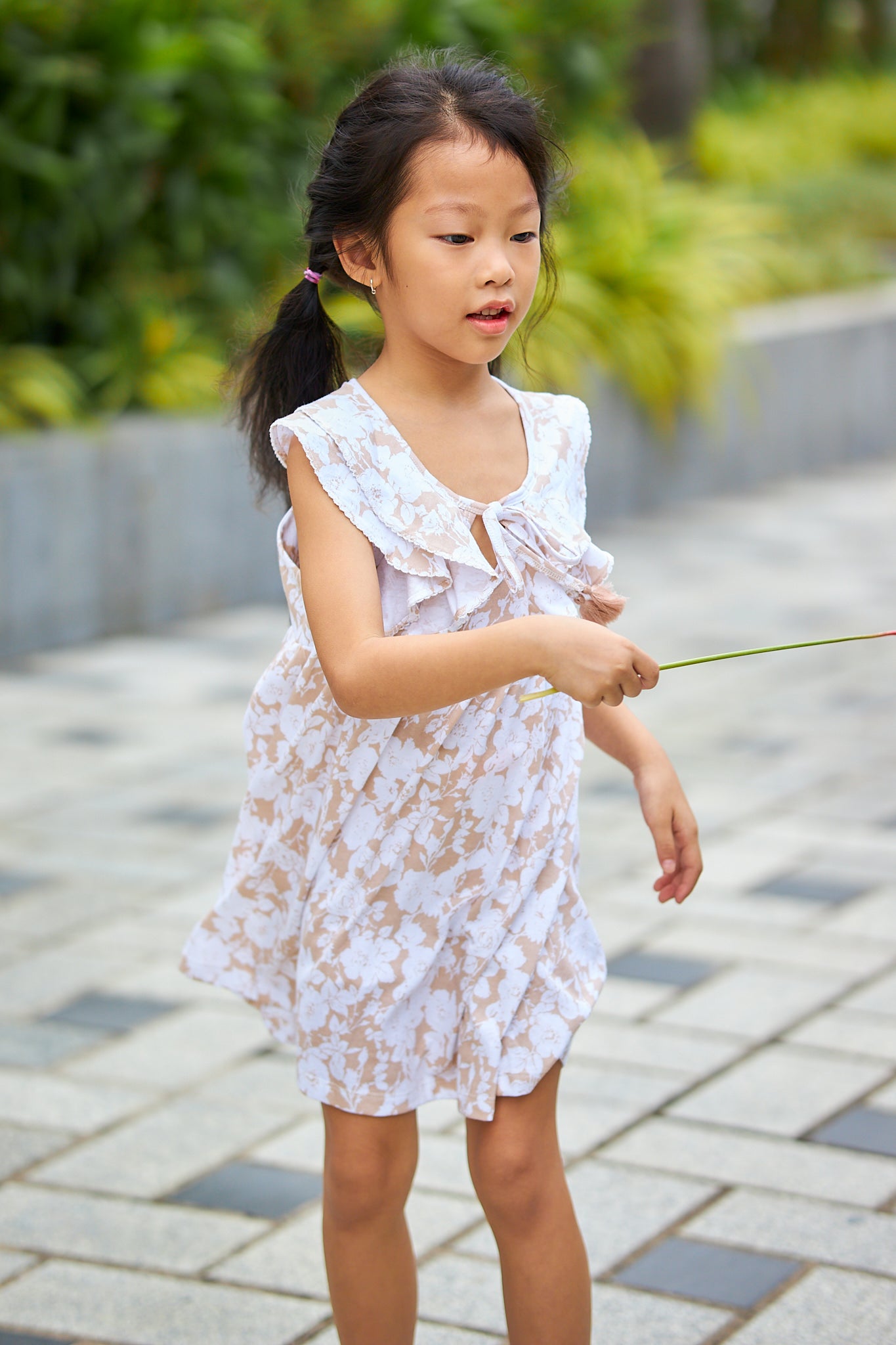 Kids Picot with Tassle Dress