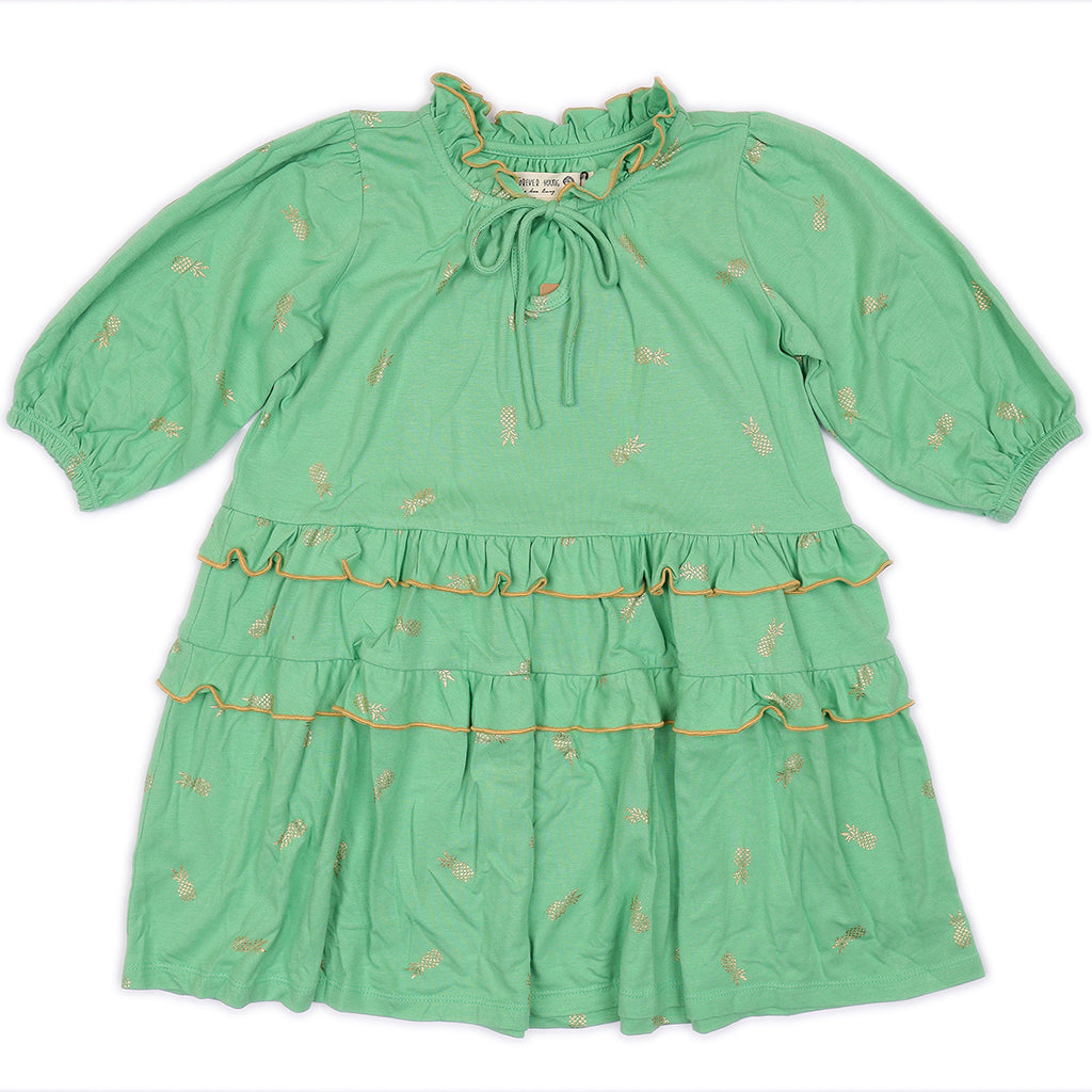 Kids Puff Sleeves Dress