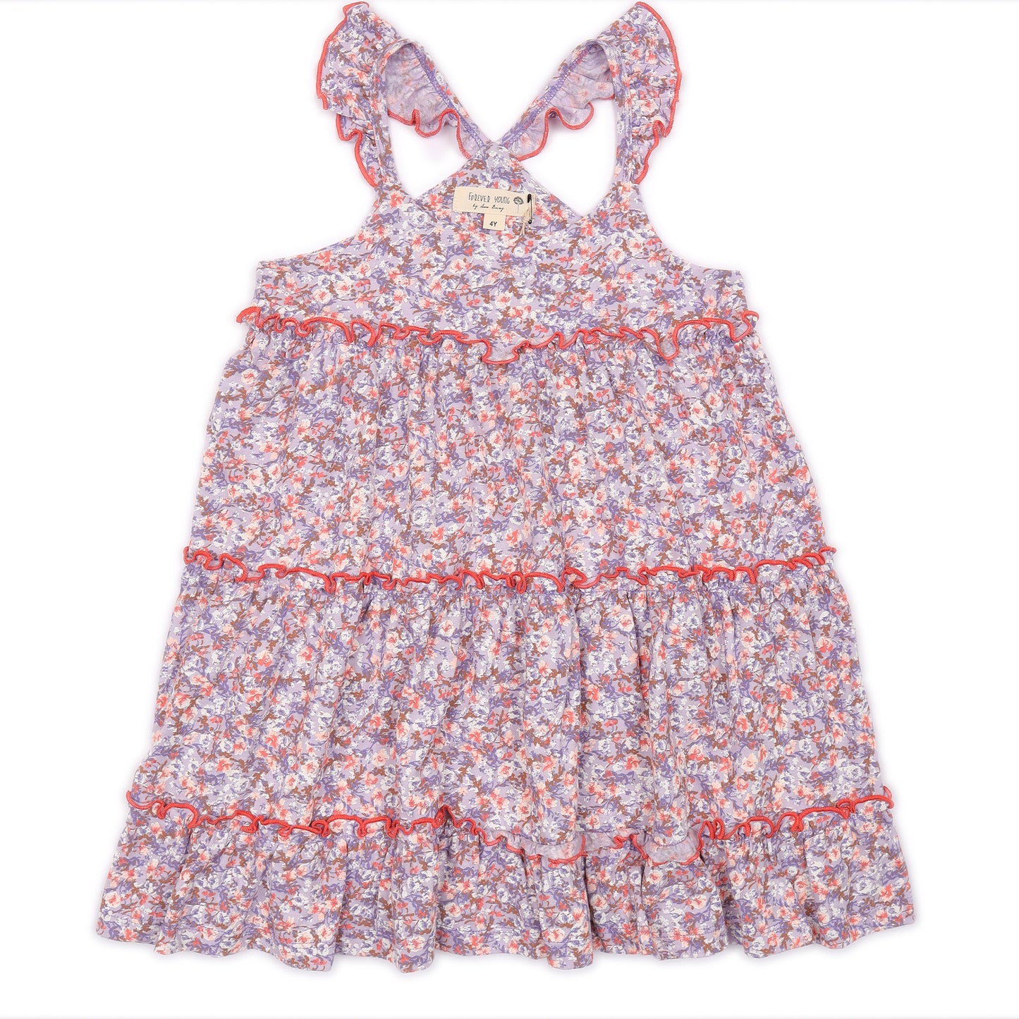 Kids Ruffle Tiered Dress