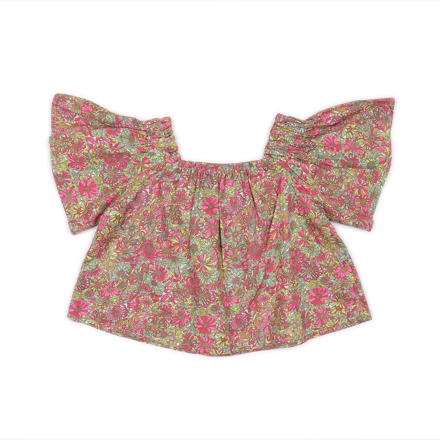 Kids short Sleeves Crop Top