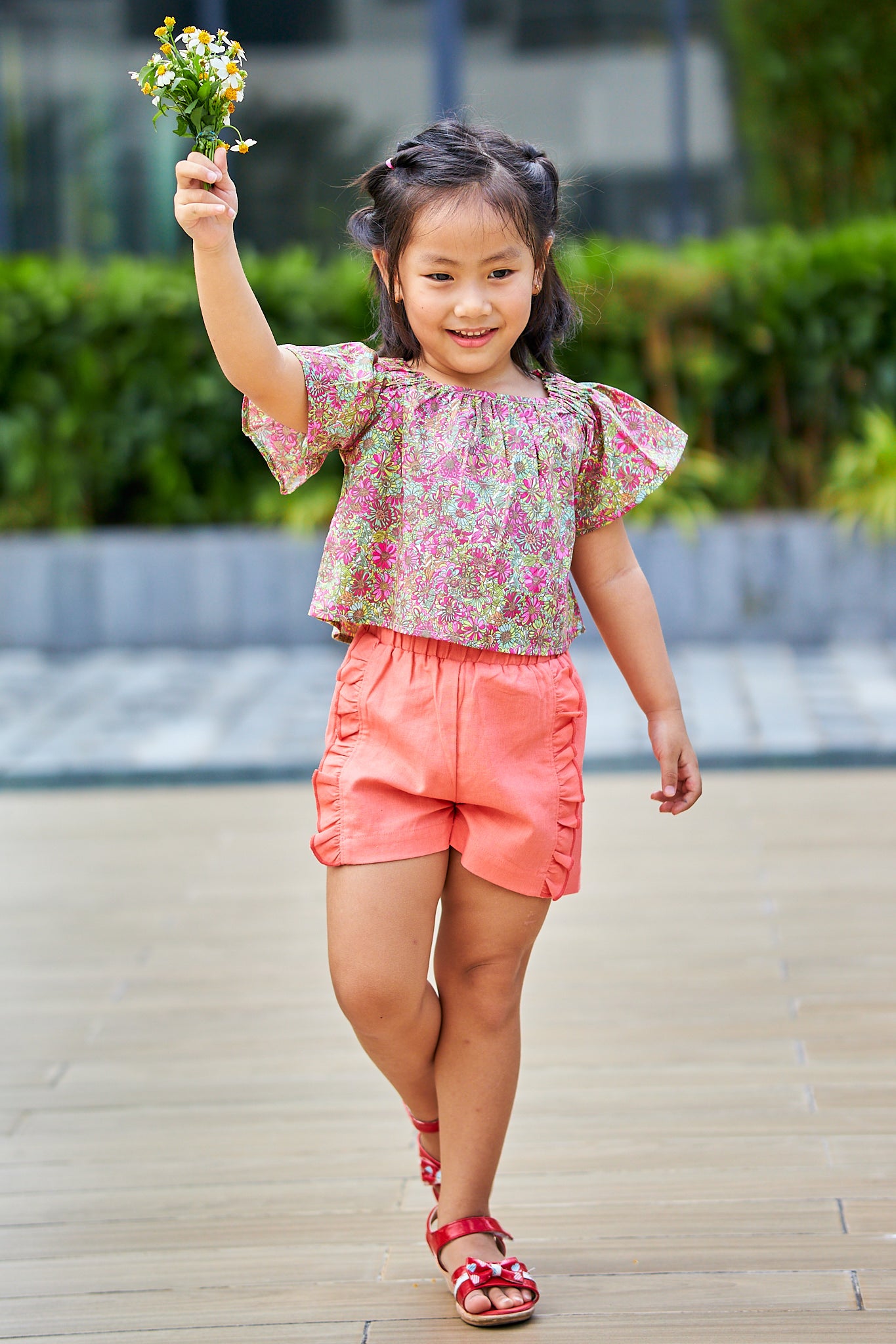 Kids short Sleeves Crop Top