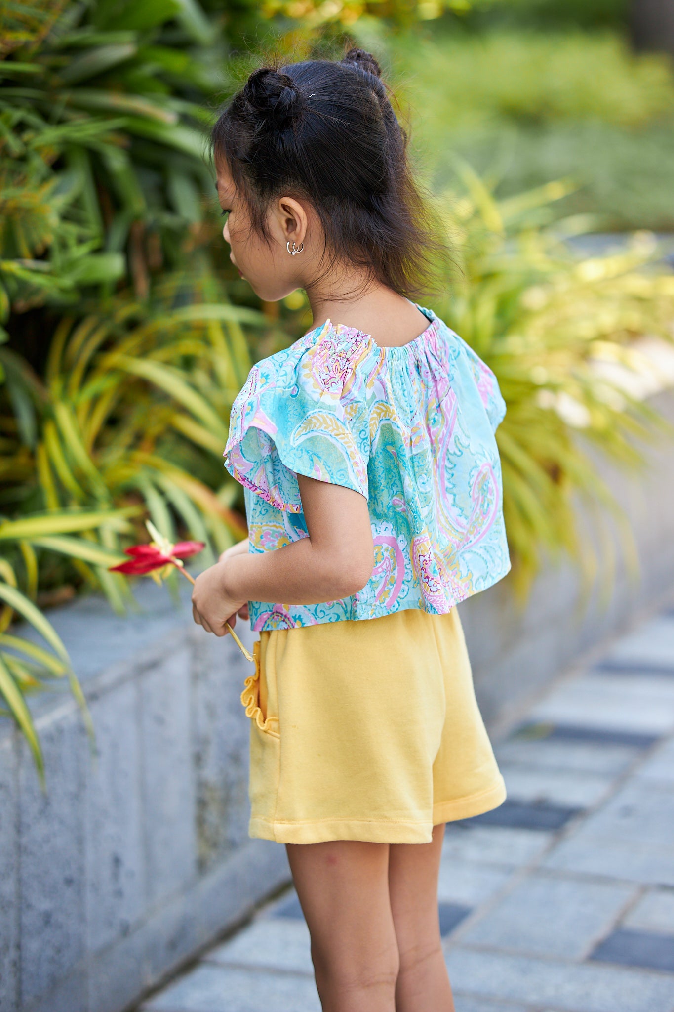 Kids short Sleeves Crop Top