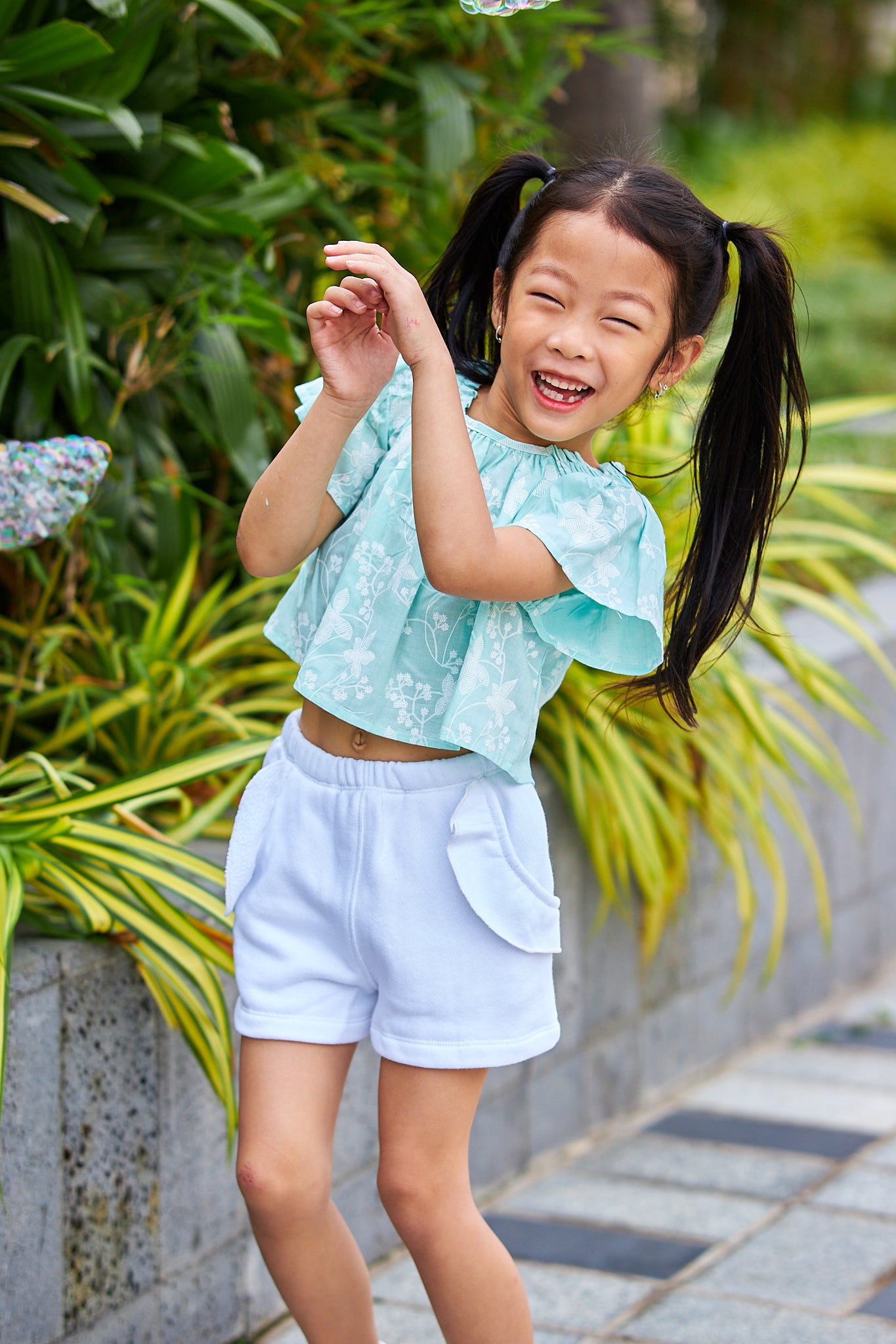 Kids short Sleeves Crop Top