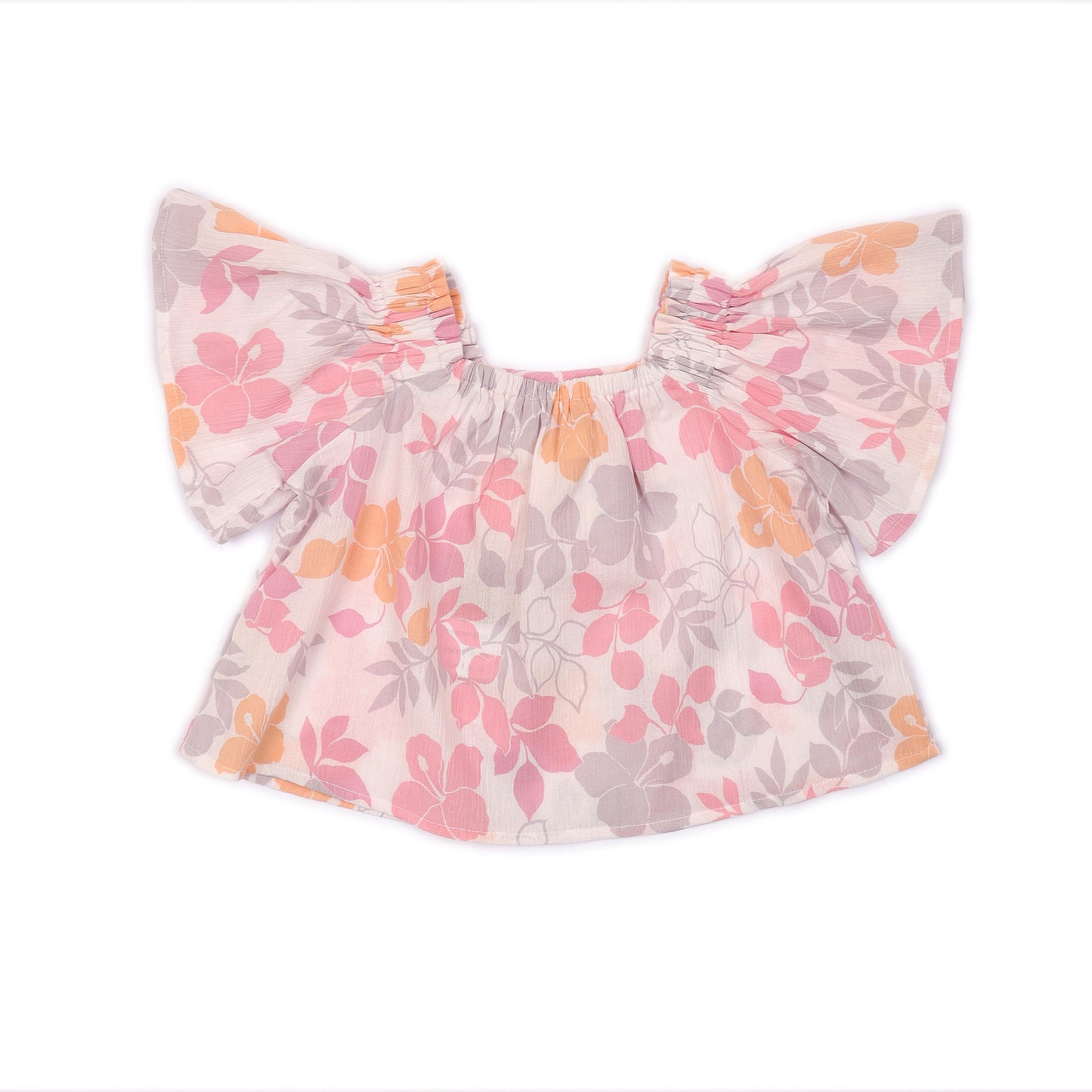 Kids short Sleeves Crop Top