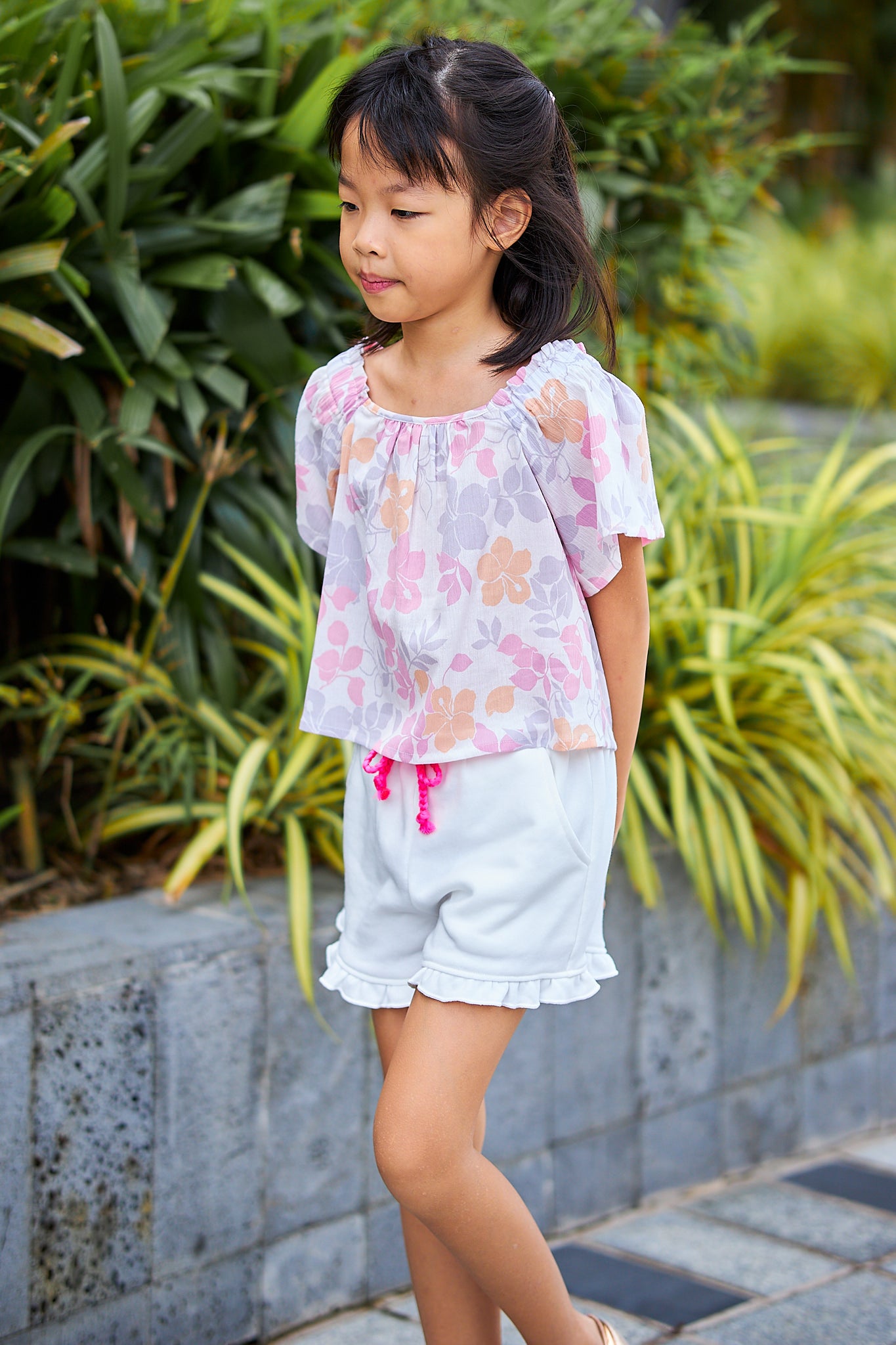 Kids short Sleeves Crop Top