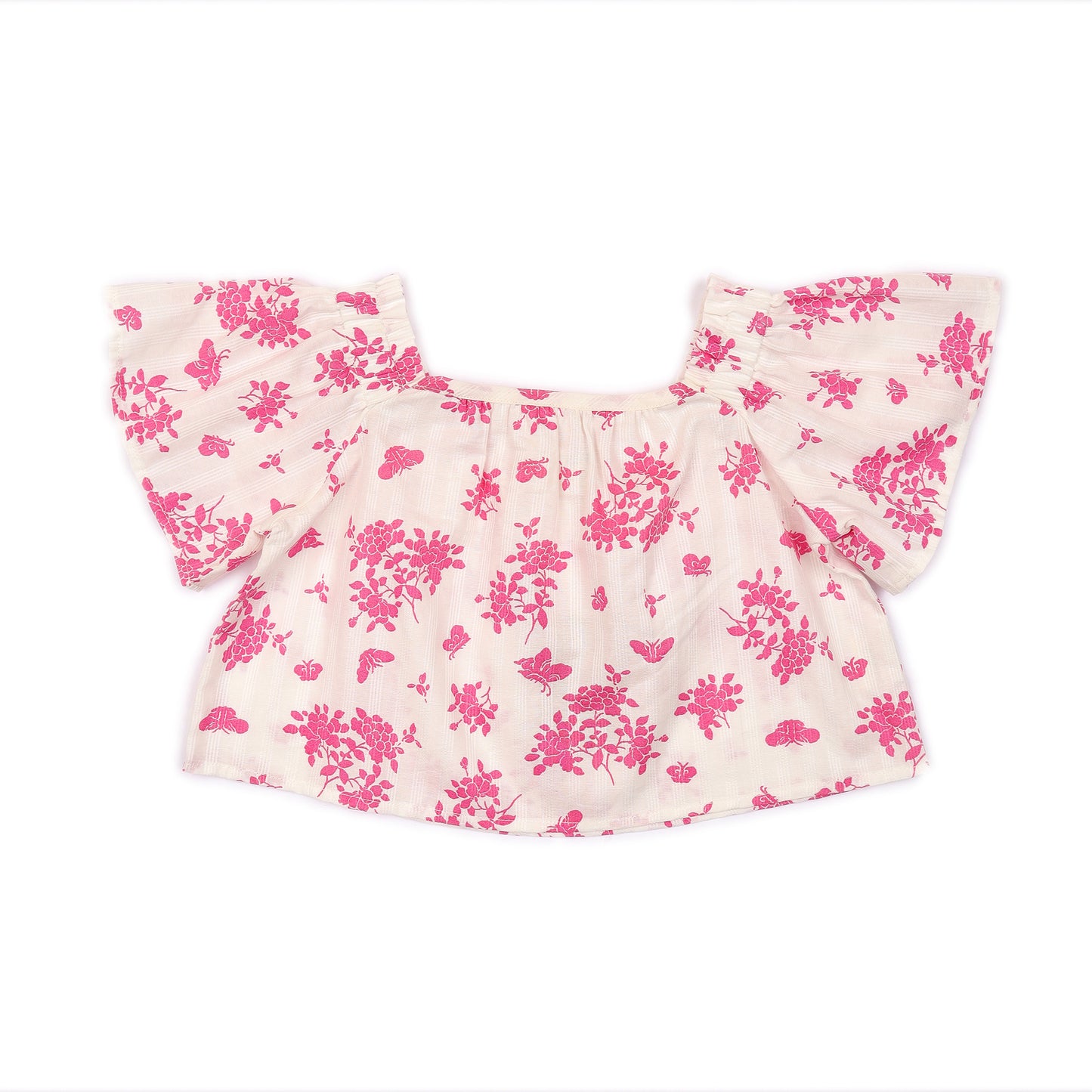 Kids short Sleeves Crop Top