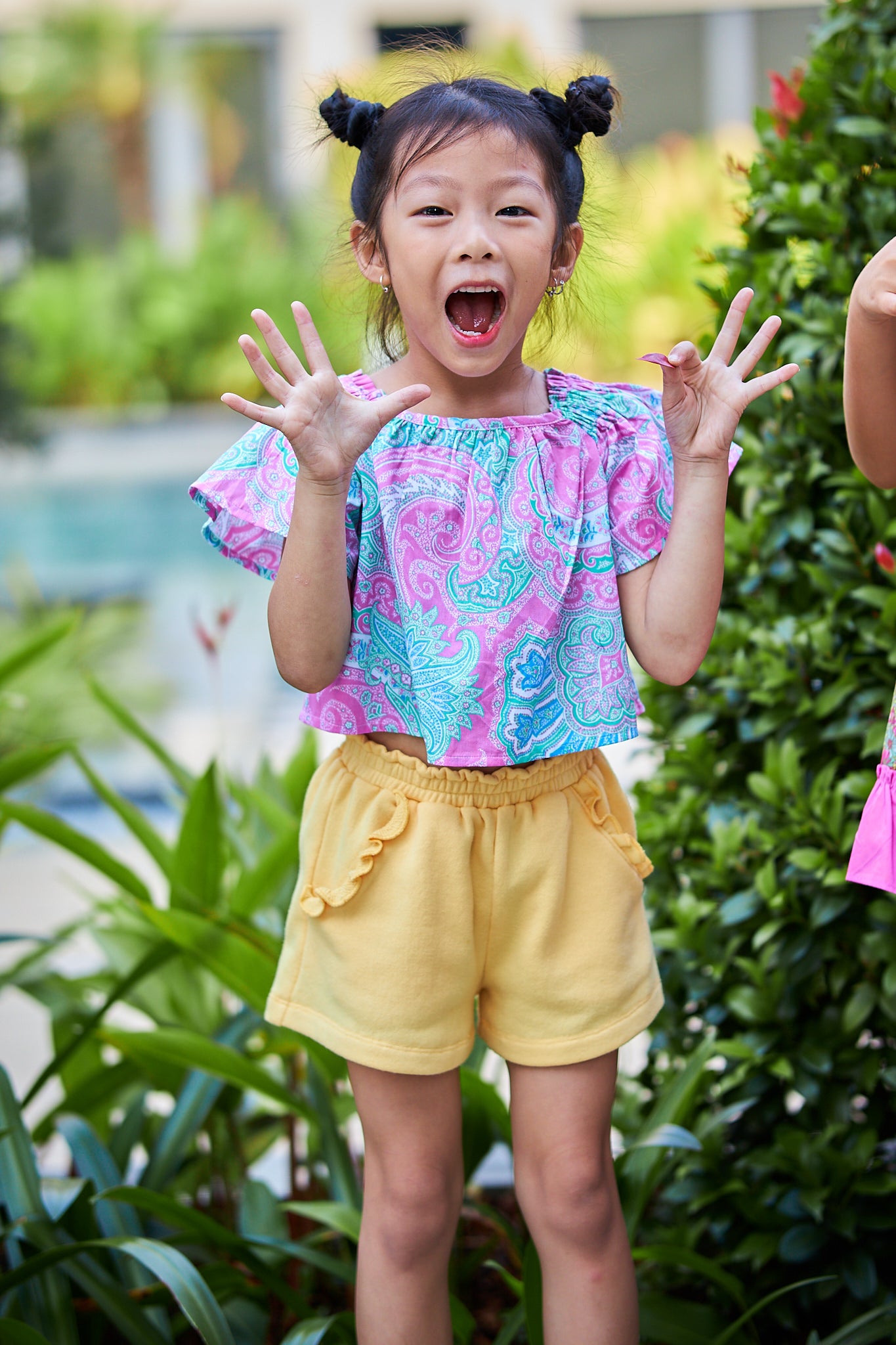 Kids short Sleeves Crop Top