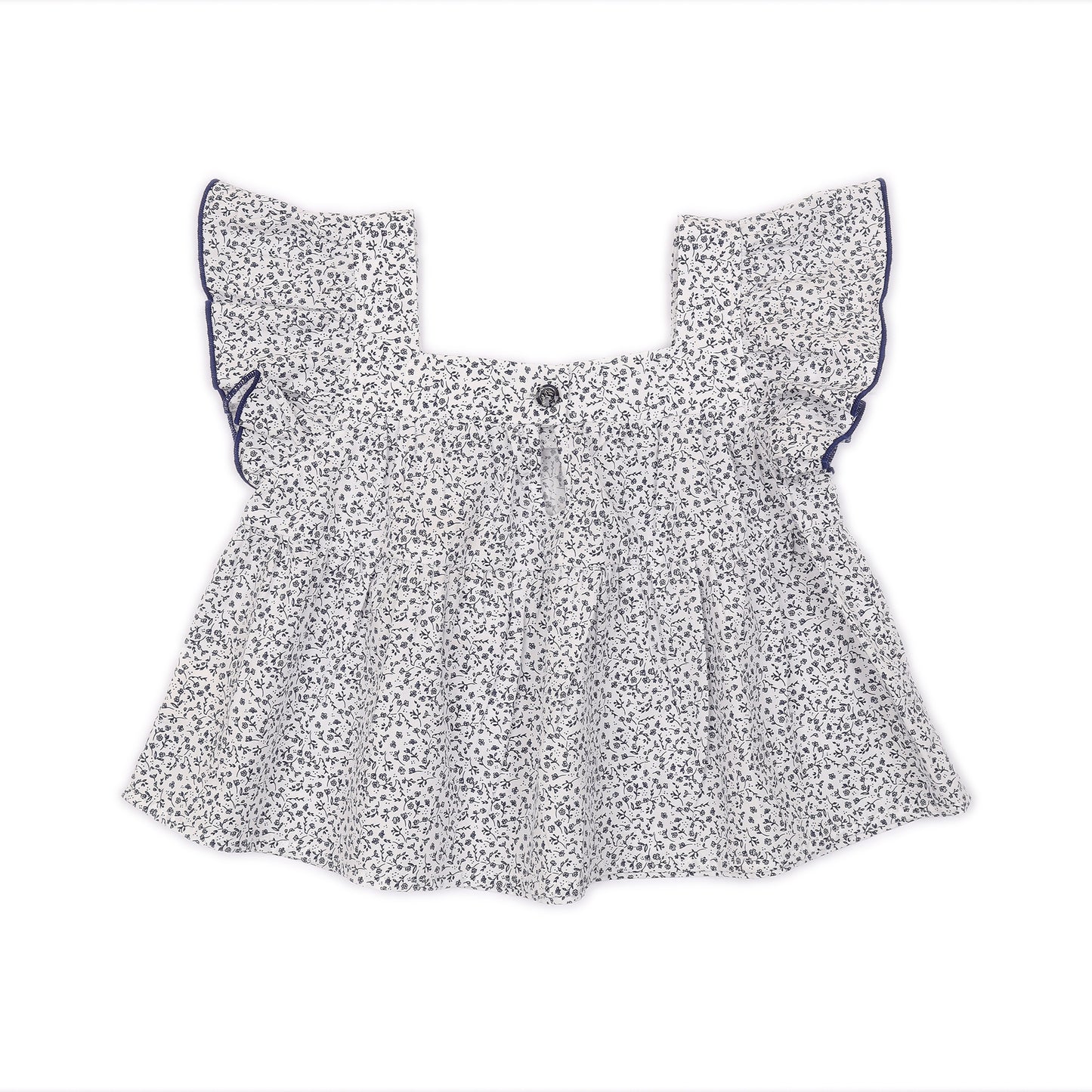 Kids Flutter Sleeves Crop Top