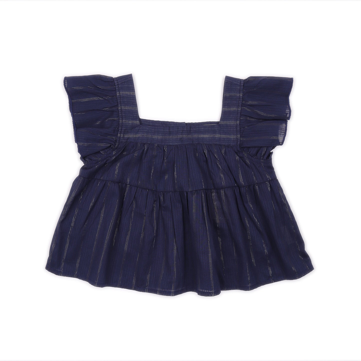 Kids Flutter Sleeves Crop Top