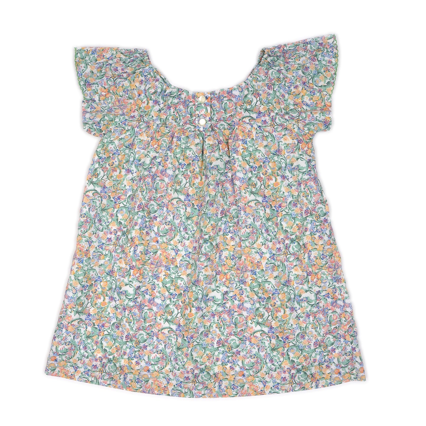 Kids Flutter Steeve Smocking  Dress