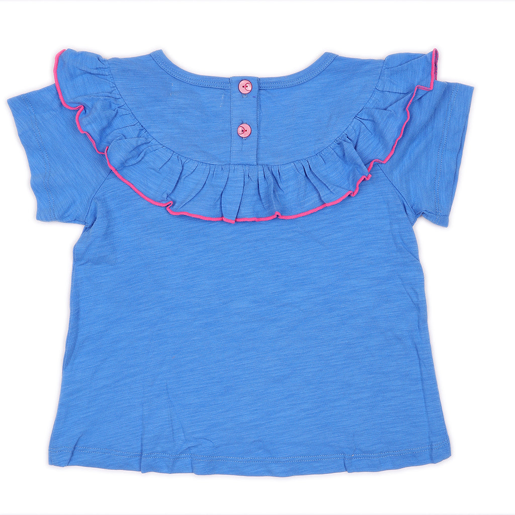 Kids Ruffle Crew Neck Top