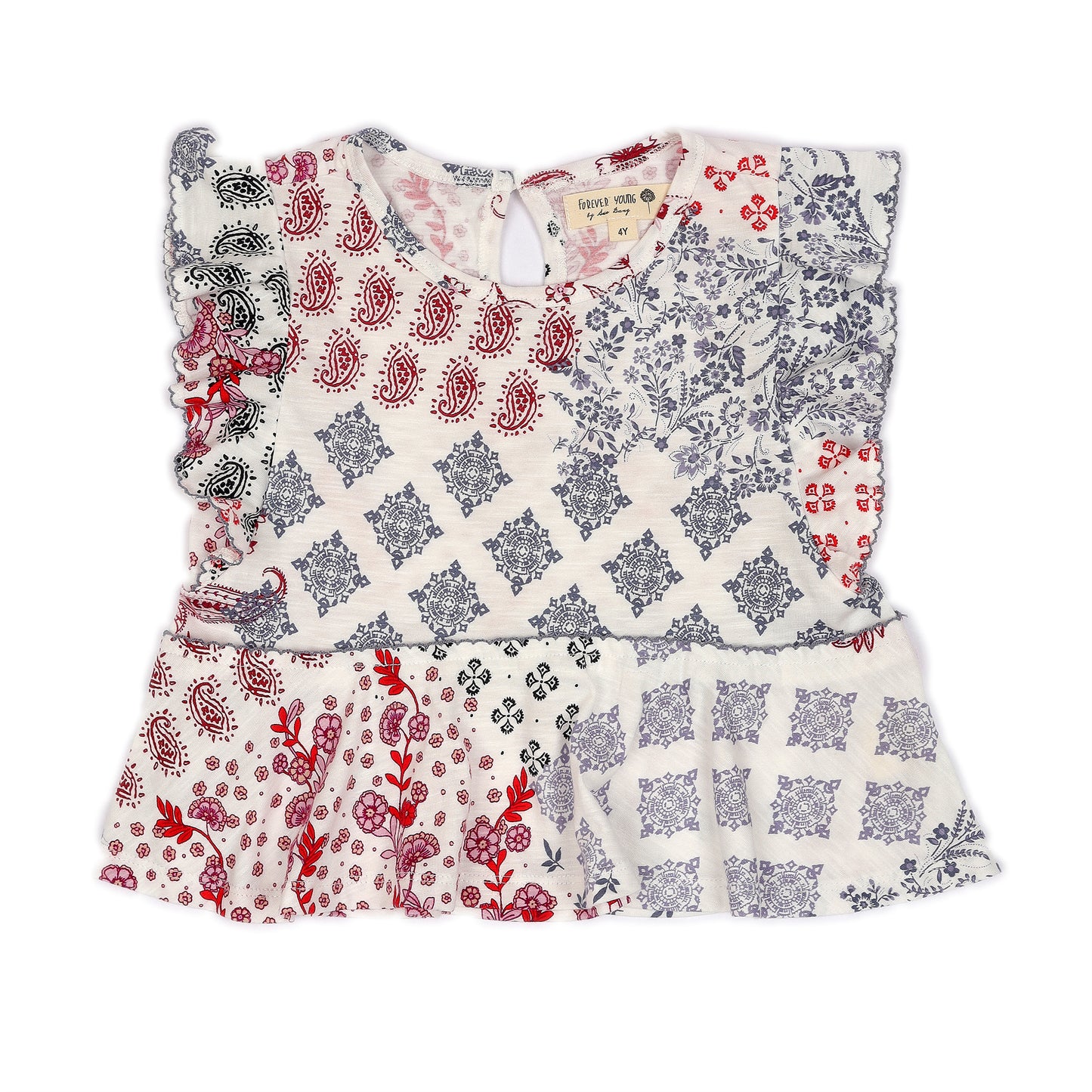 Kids Tiered Picot Top