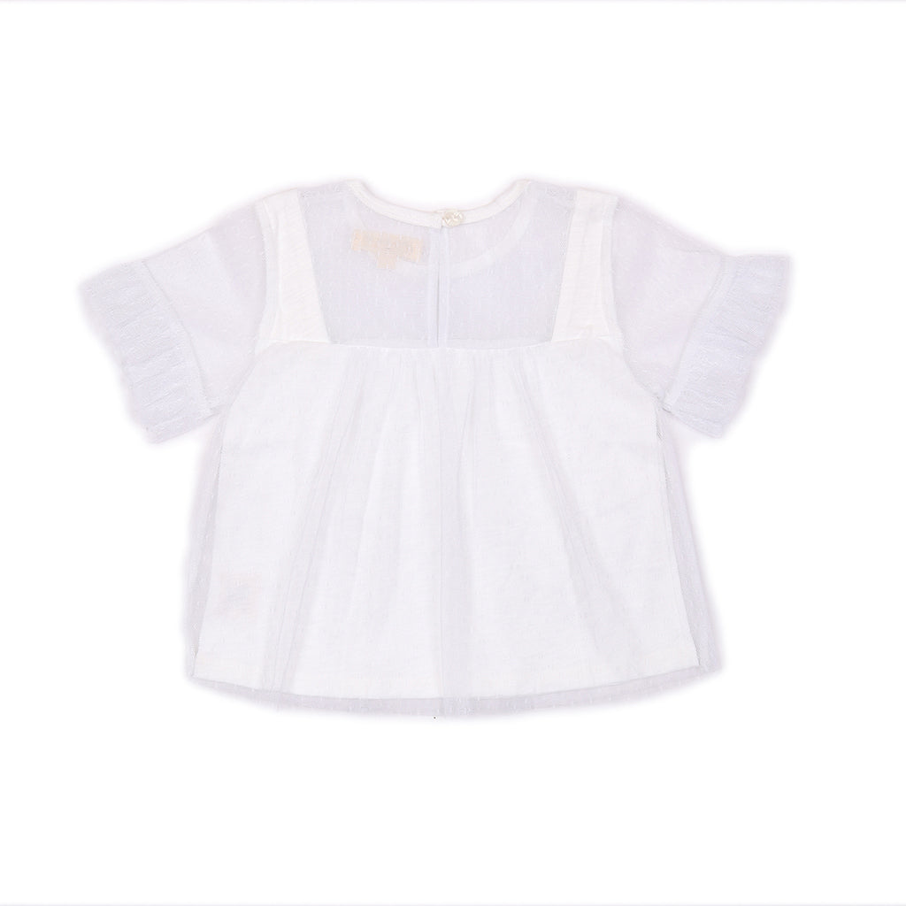 Kids Mesh Sleeves Top