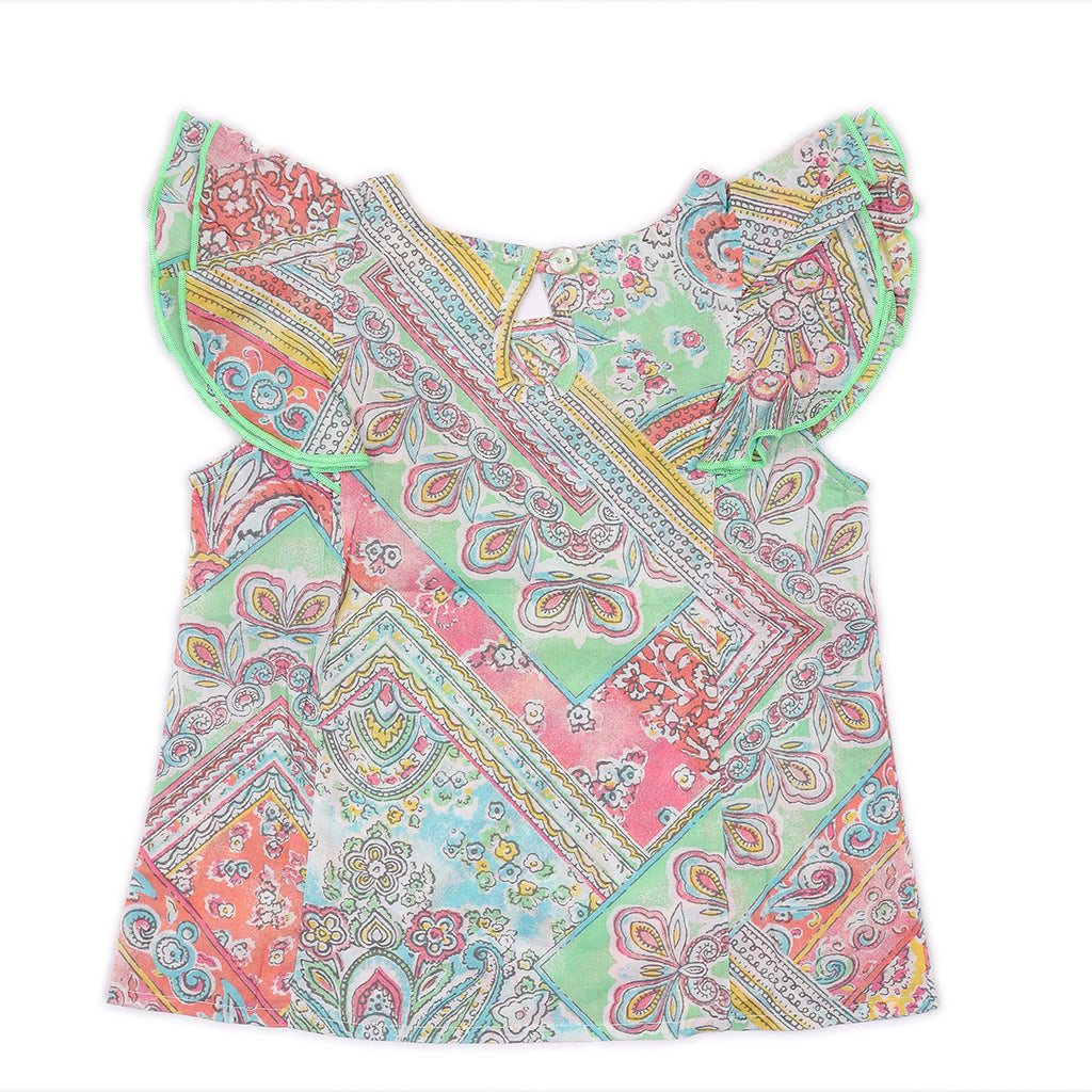 Kids Flutter Sleeves Top
