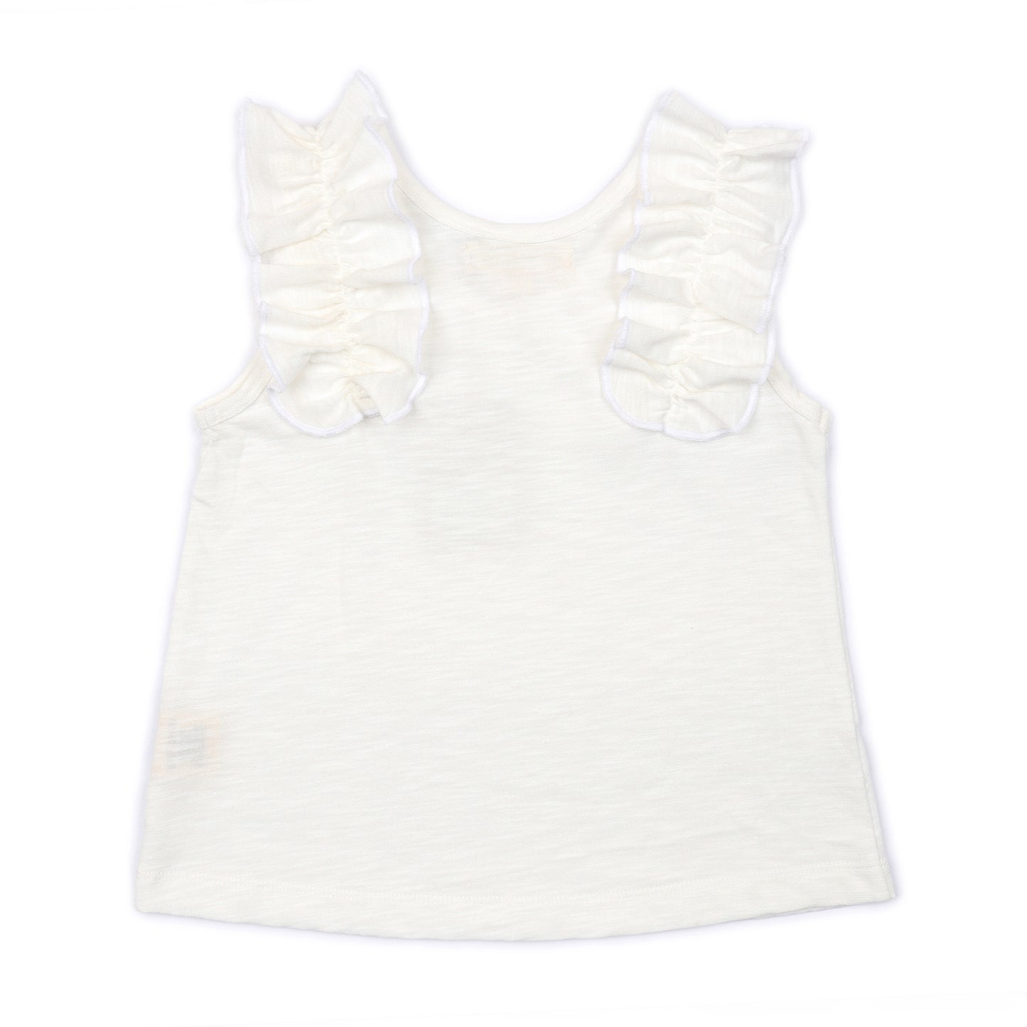 Kids Ruffle Shoulder Top
