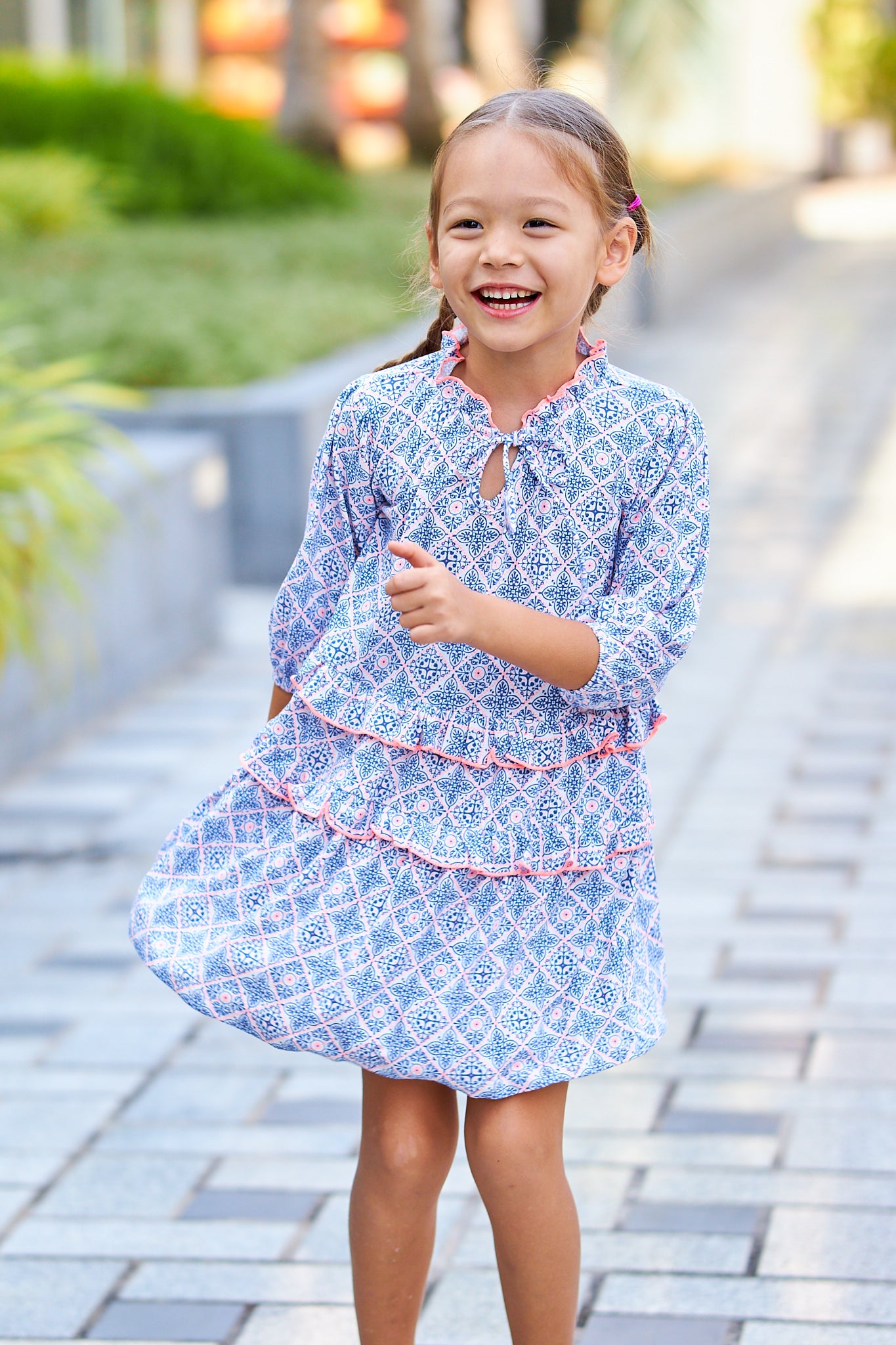 Kids Puff Sleeves Dress