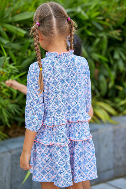 Kids Puff Sleeves Dress