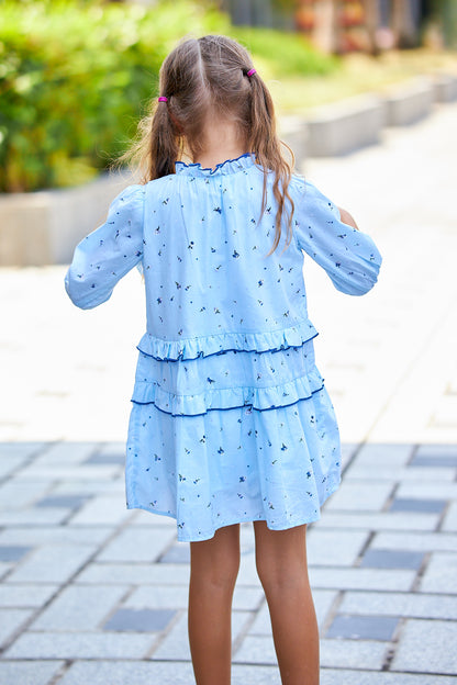 Kids Puff Sleeves Dress
