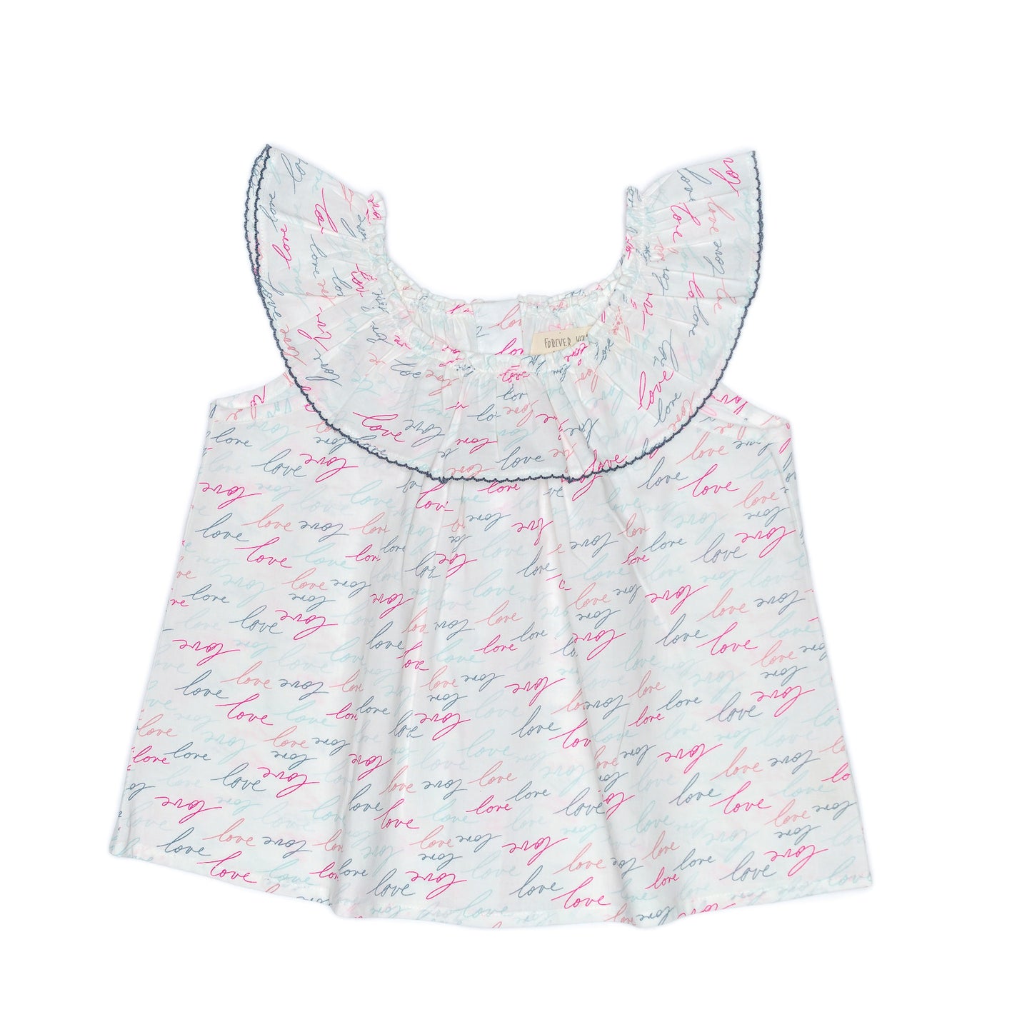Kids Ruffle Collar Top