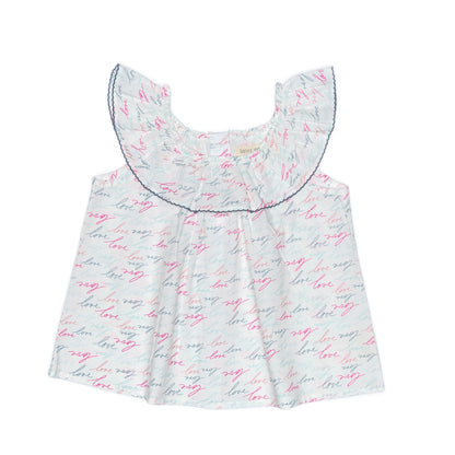 Kids Ruffle Collar Top