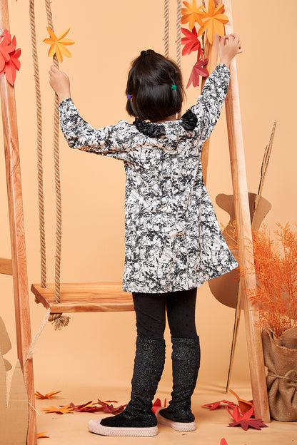 Kids Puff Sleeves Dress