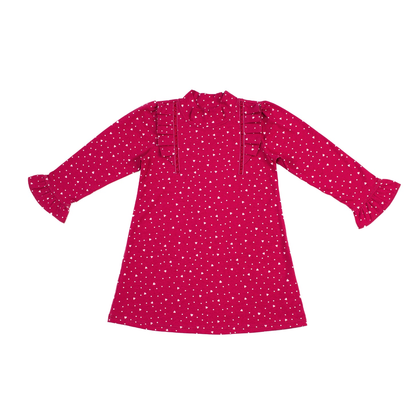 Kids Ruffle Sleeves Dress