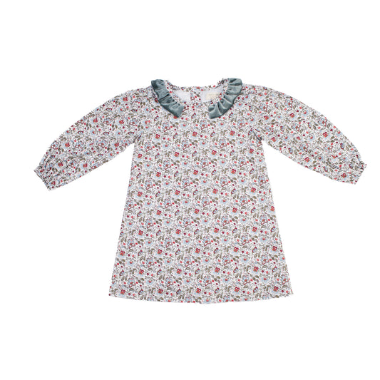 Kids Ruffle Collar Dress