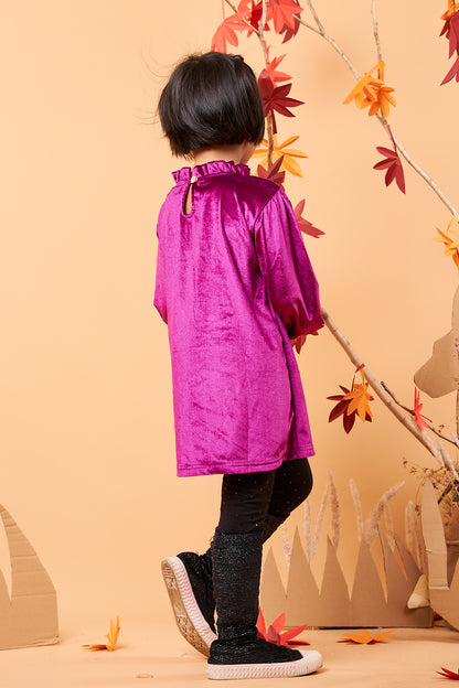 Kids Puff Sleeves Dress