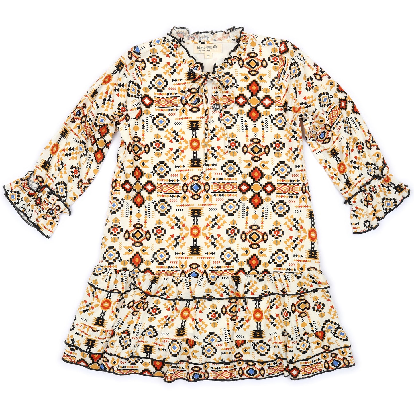 Kids Ruffle Shift Dress
