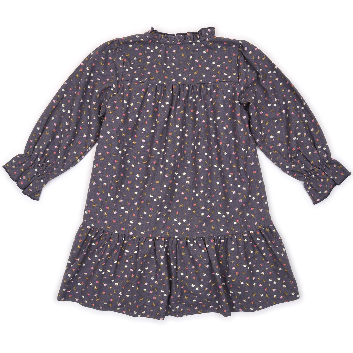Kids Ruffle Neck Dress