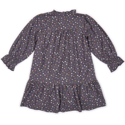 Kids Ruffle Neck Dress