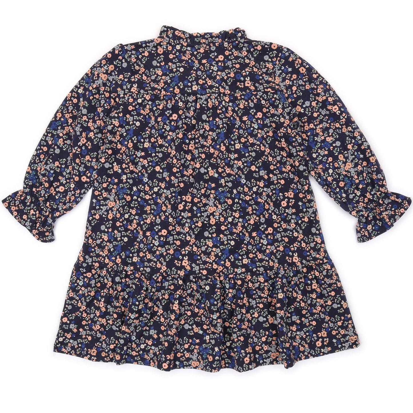 Kids Ruffle Neck Dress