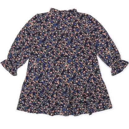 Kids Ruffle Neck Dress