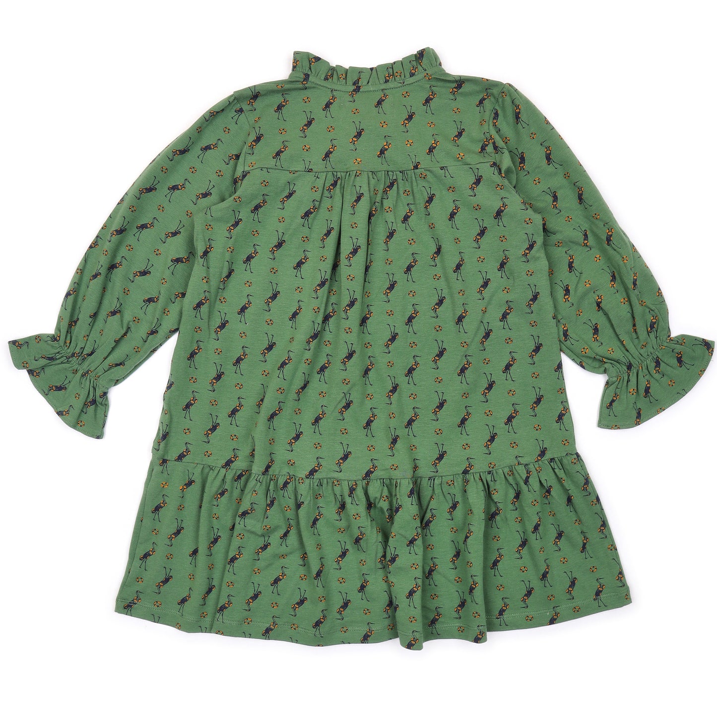 Kids Ruffle Neck Dress