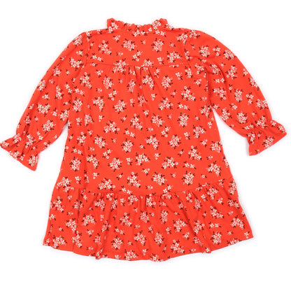 Kids Ruffle Neck Dress