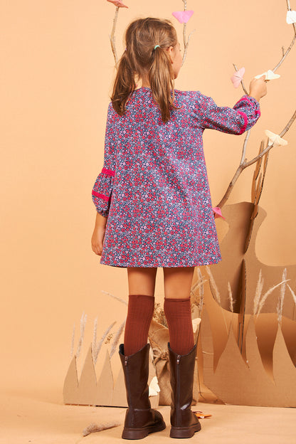 Kids Puff Sleeves Dress